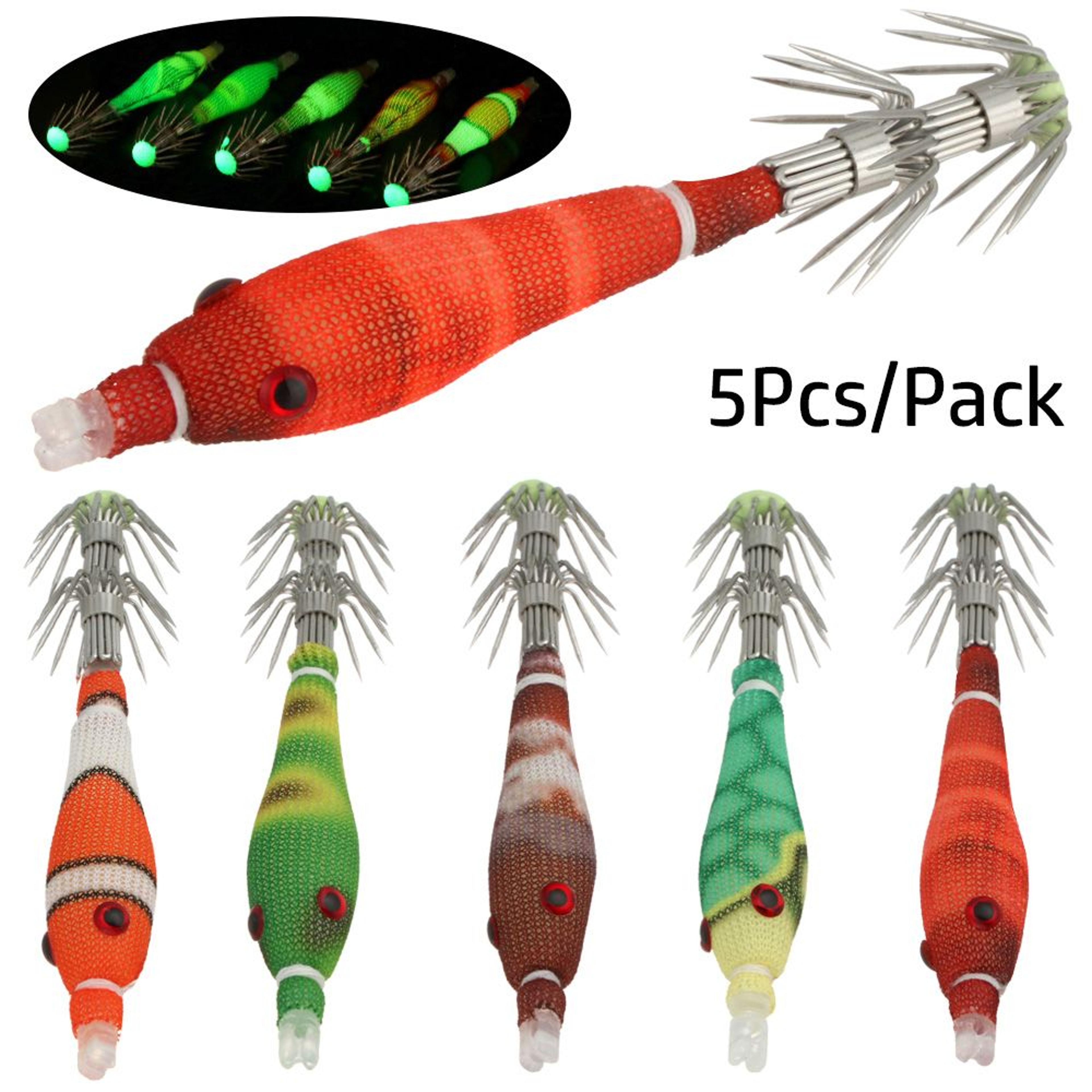 micro floating fishhooks, durable artificial squid baits, soft squid hooks lure jig, fishing accessories