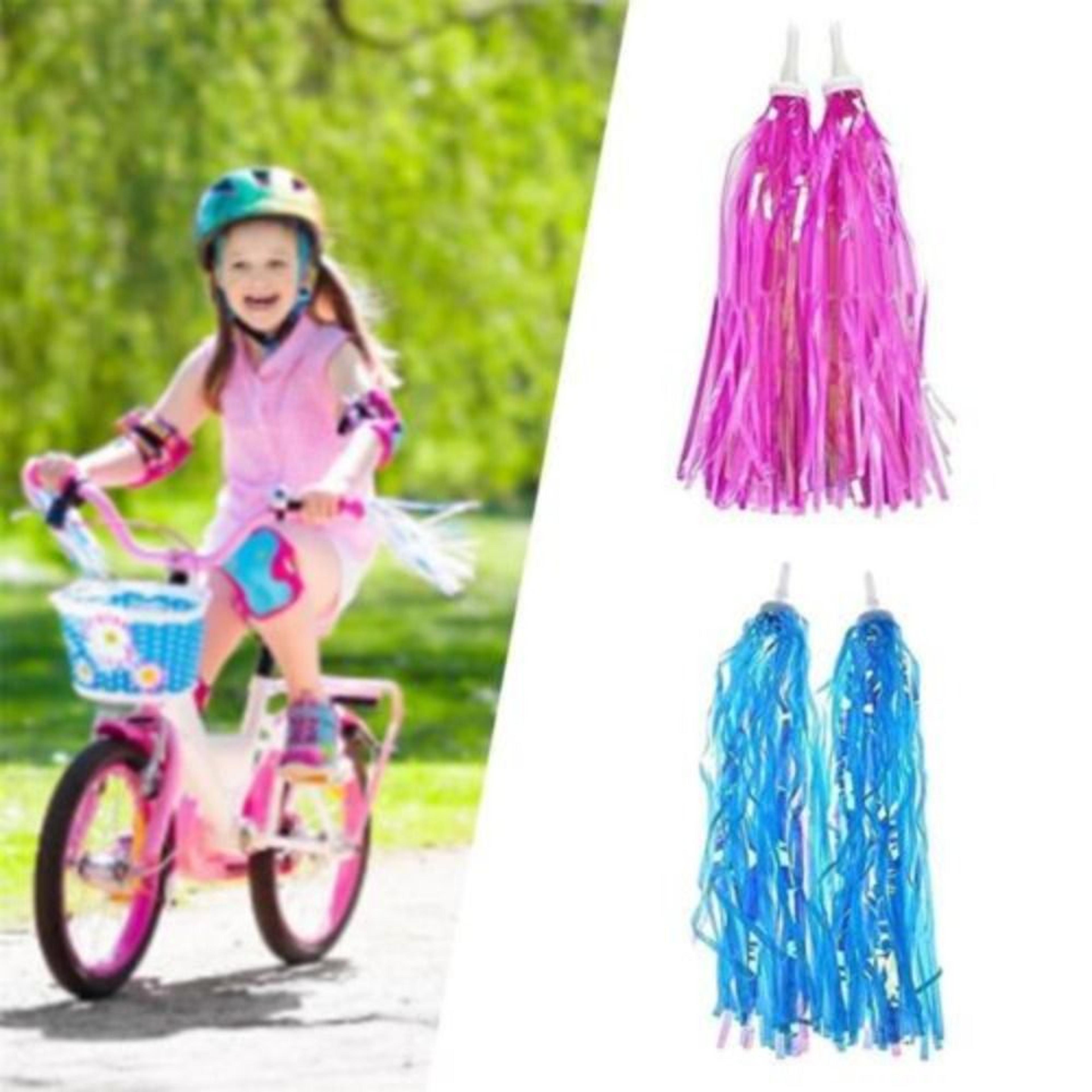 kids bike tassels, fashion cycling equipment, multicolor pe bicycle streamers, children bicycle princess decor ribbon