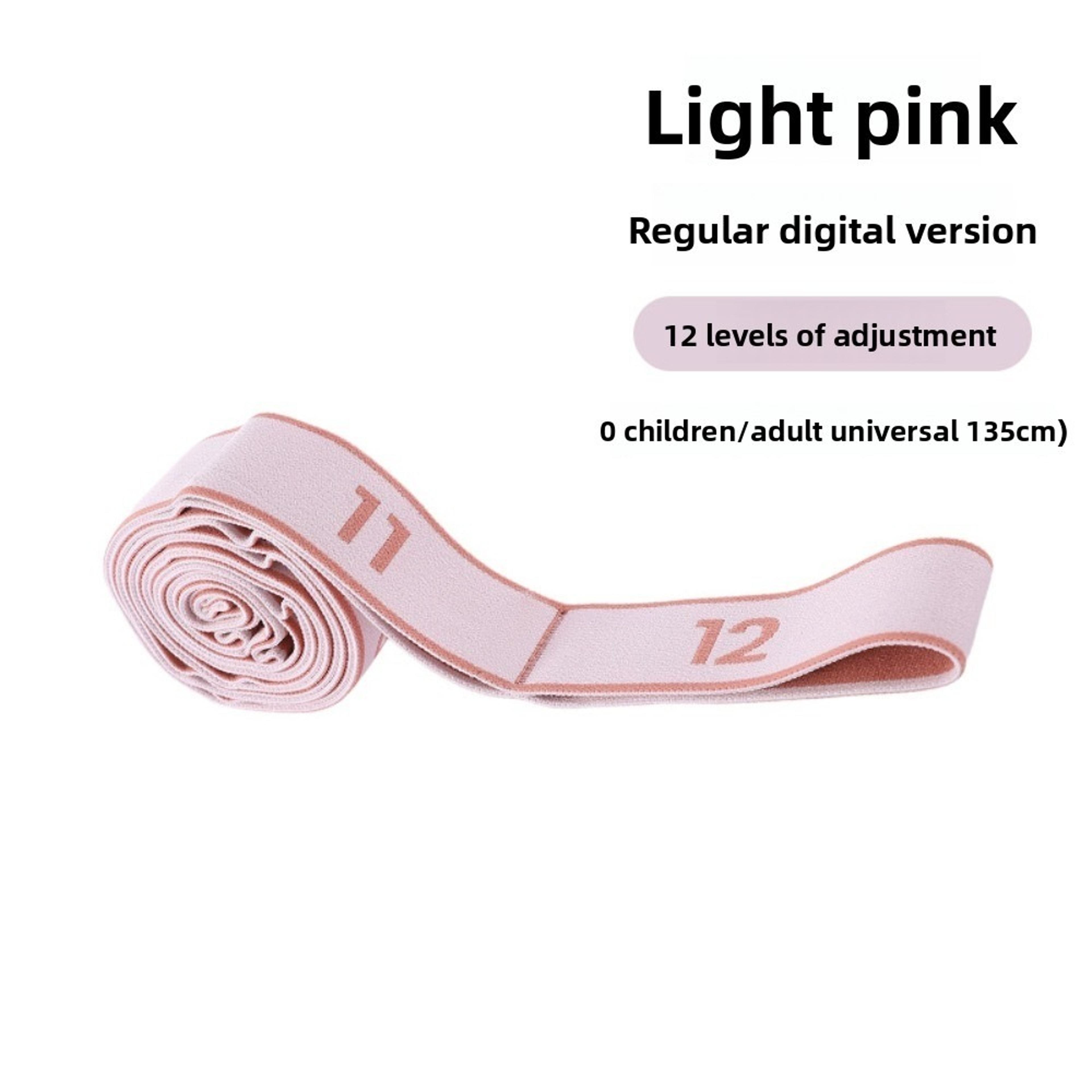 adjustable digital yoga stretch band, multi-stage resistance training belt for flexibility