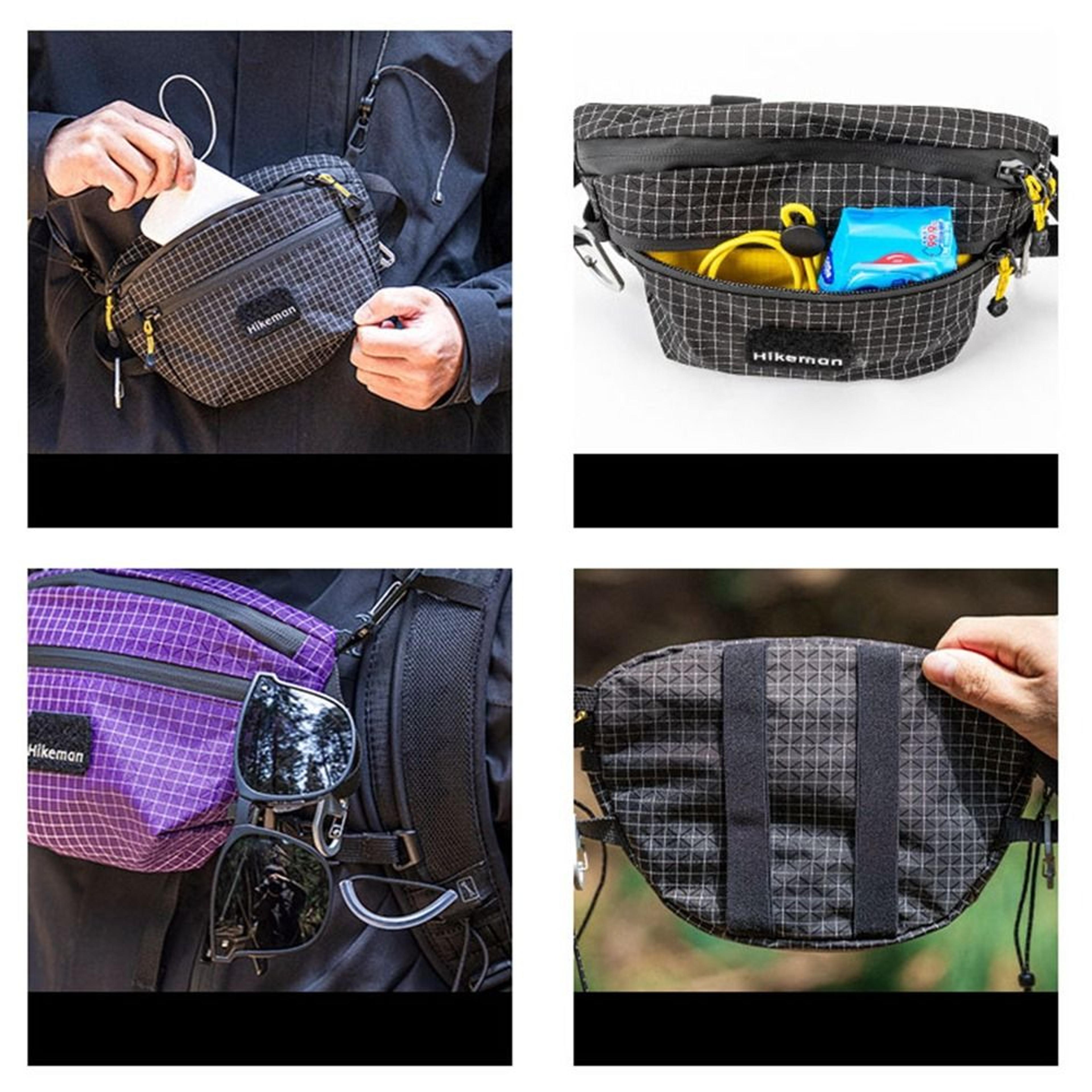 multi-functional waist bag - portable camping & hiking crossbody bag for mountaineering & cycling enthusiasts