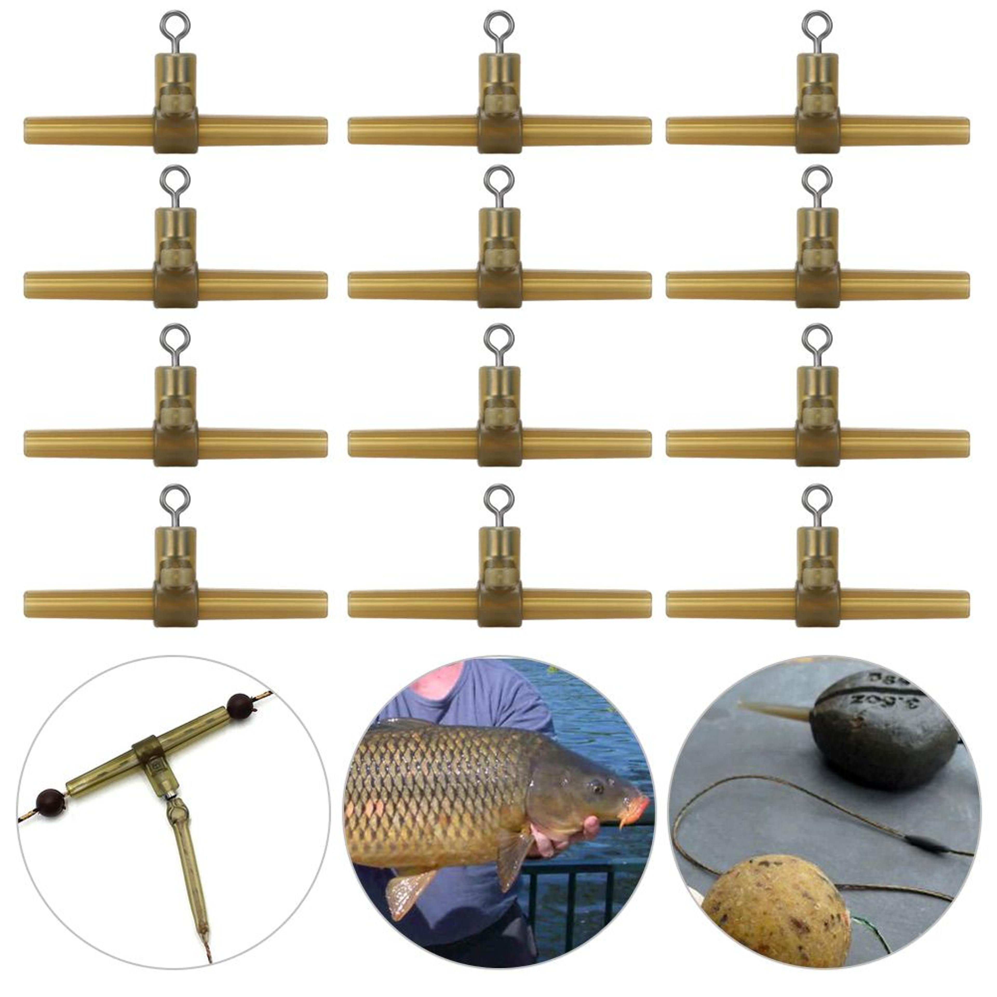 carp fishing accessories kit, hose swivels, anti tangle sleeves, side bends with swivel