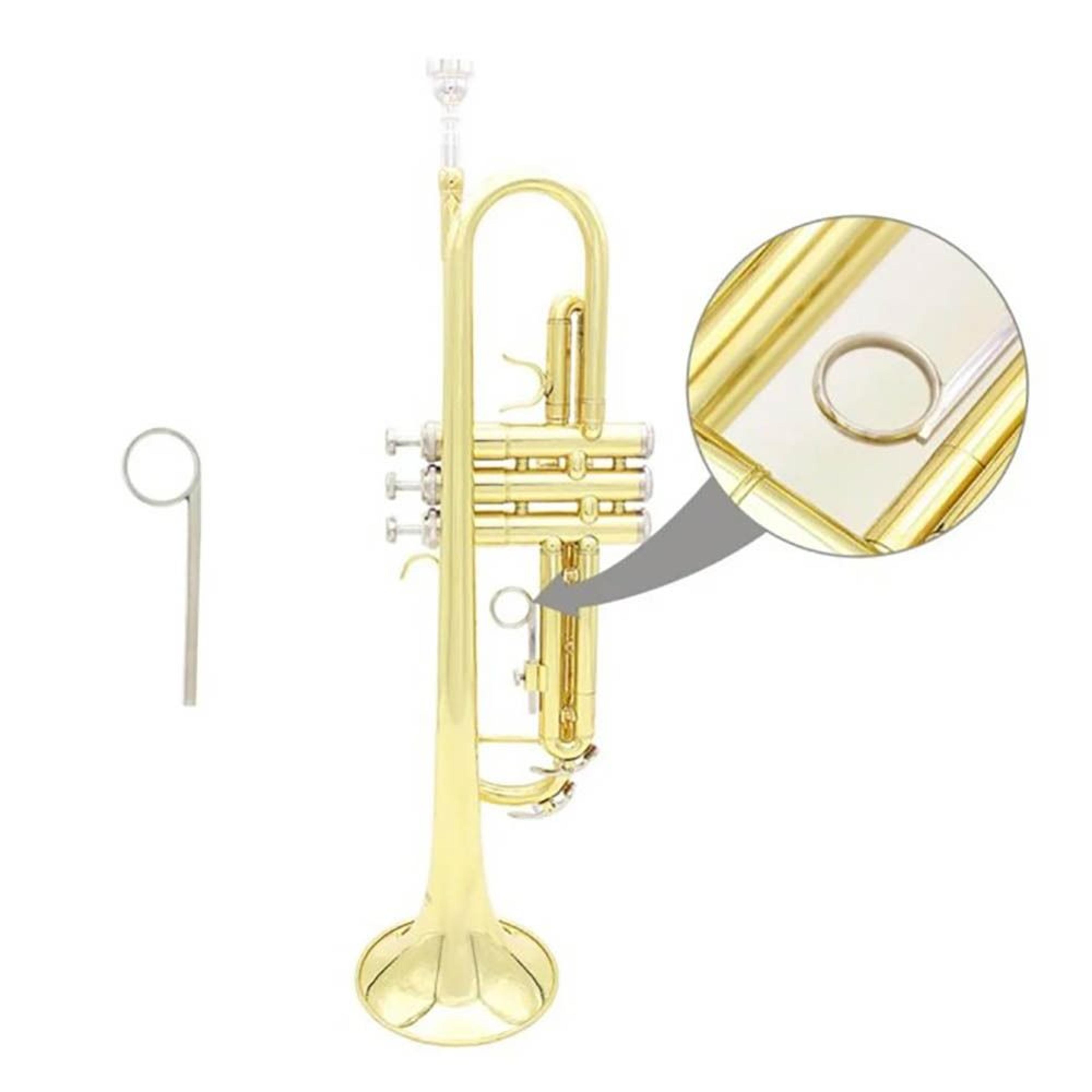 trumpet slide finger hand ring, adjustable slide ring, replacement pull ring, cornet parts