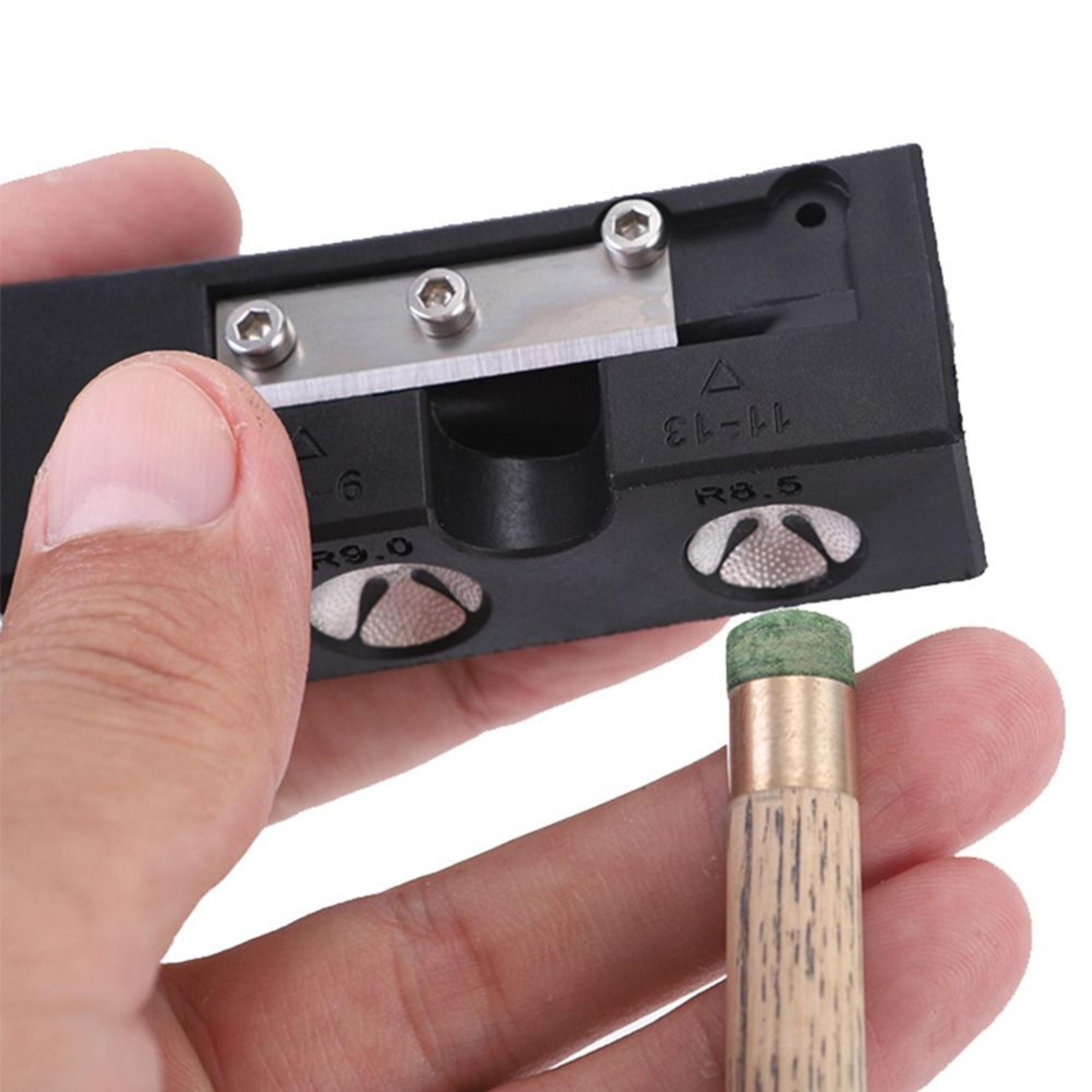 pool cue tip corrector, effective repair billiards device, snooker shaper, billiard repair tool