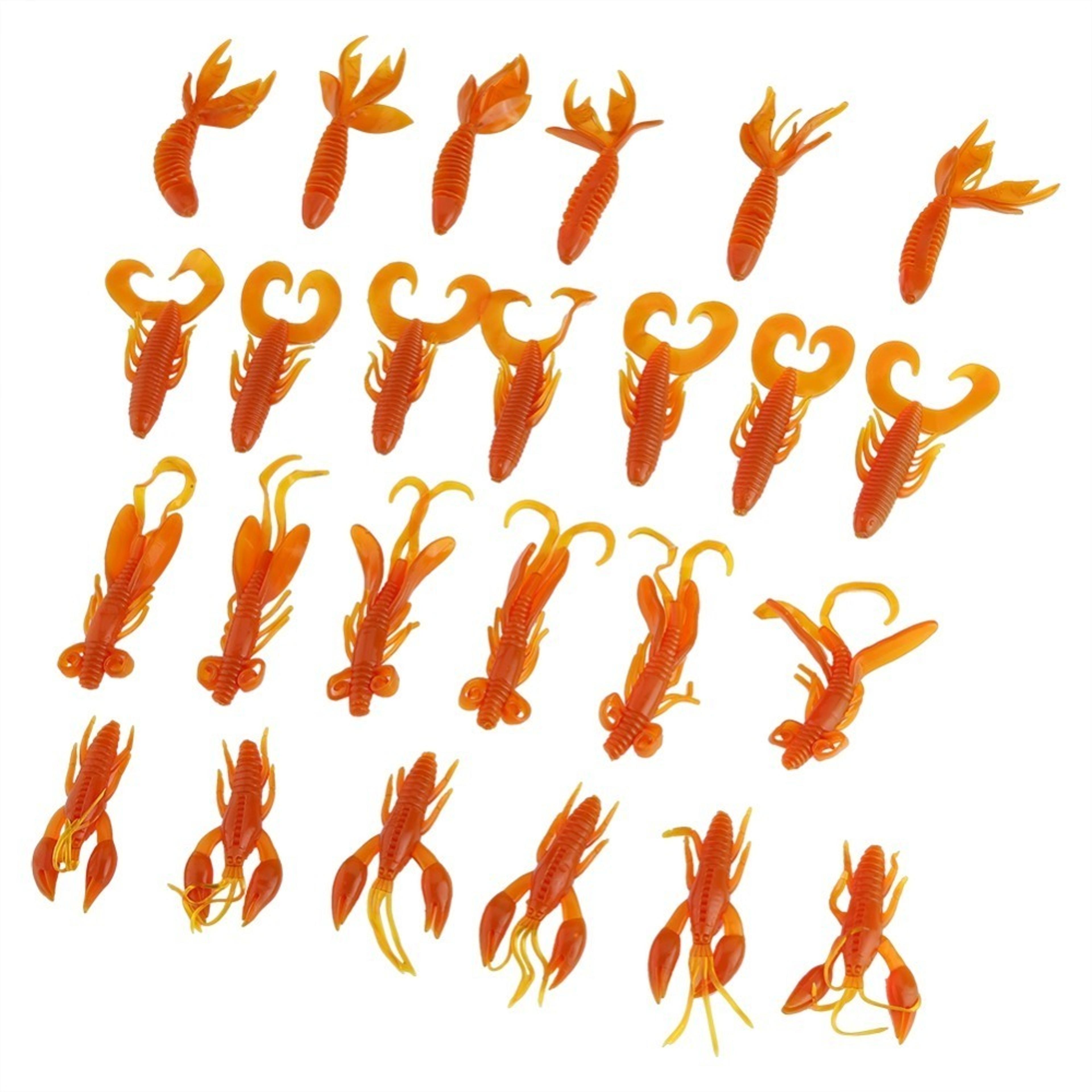 soft pvc worm crawfish lure, lobster bait, multiple sizes for fishing baits
