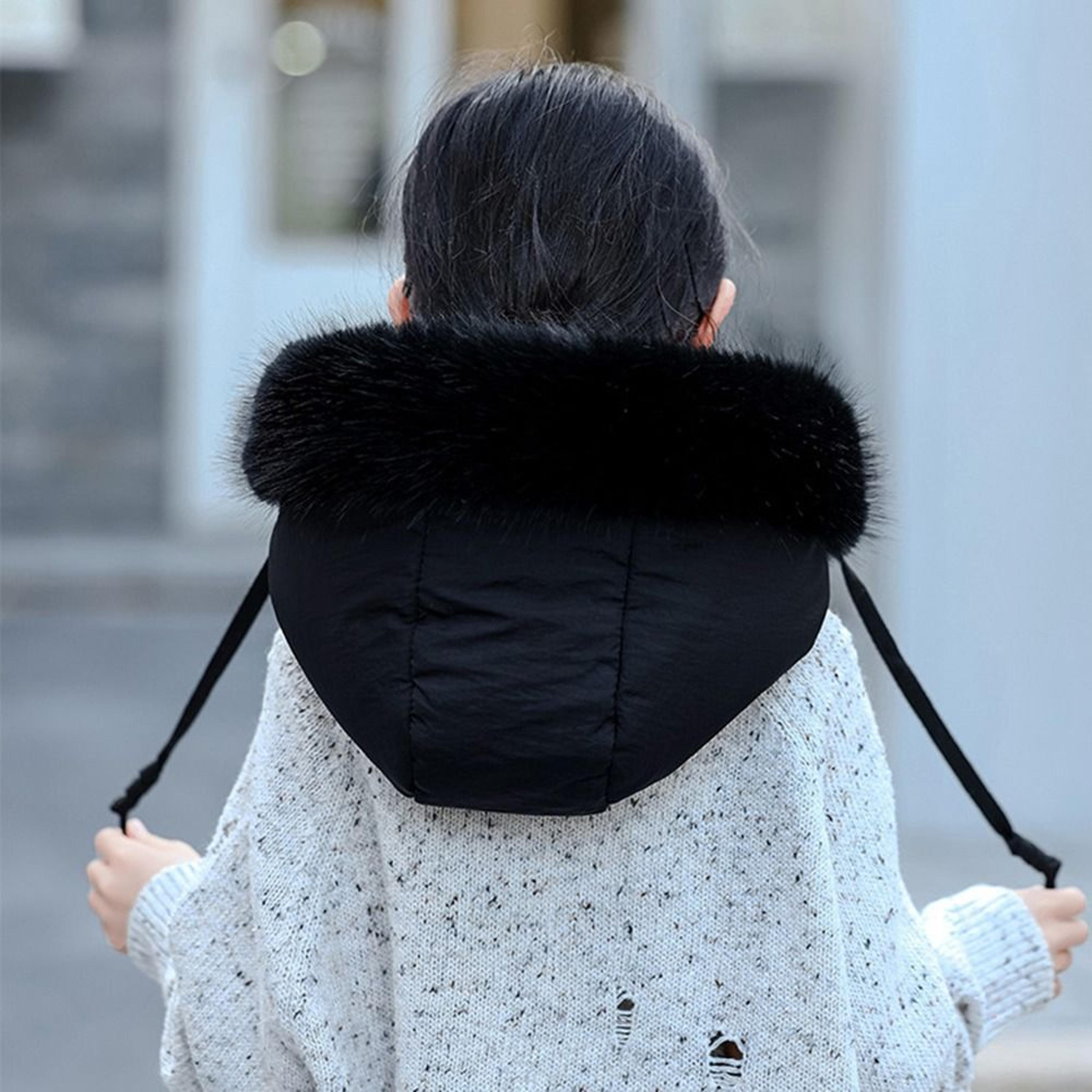 thickened beanies cap velvet, new warm winter hat, ear protection neck warmer, windproof scarf one-piece hat for cycling