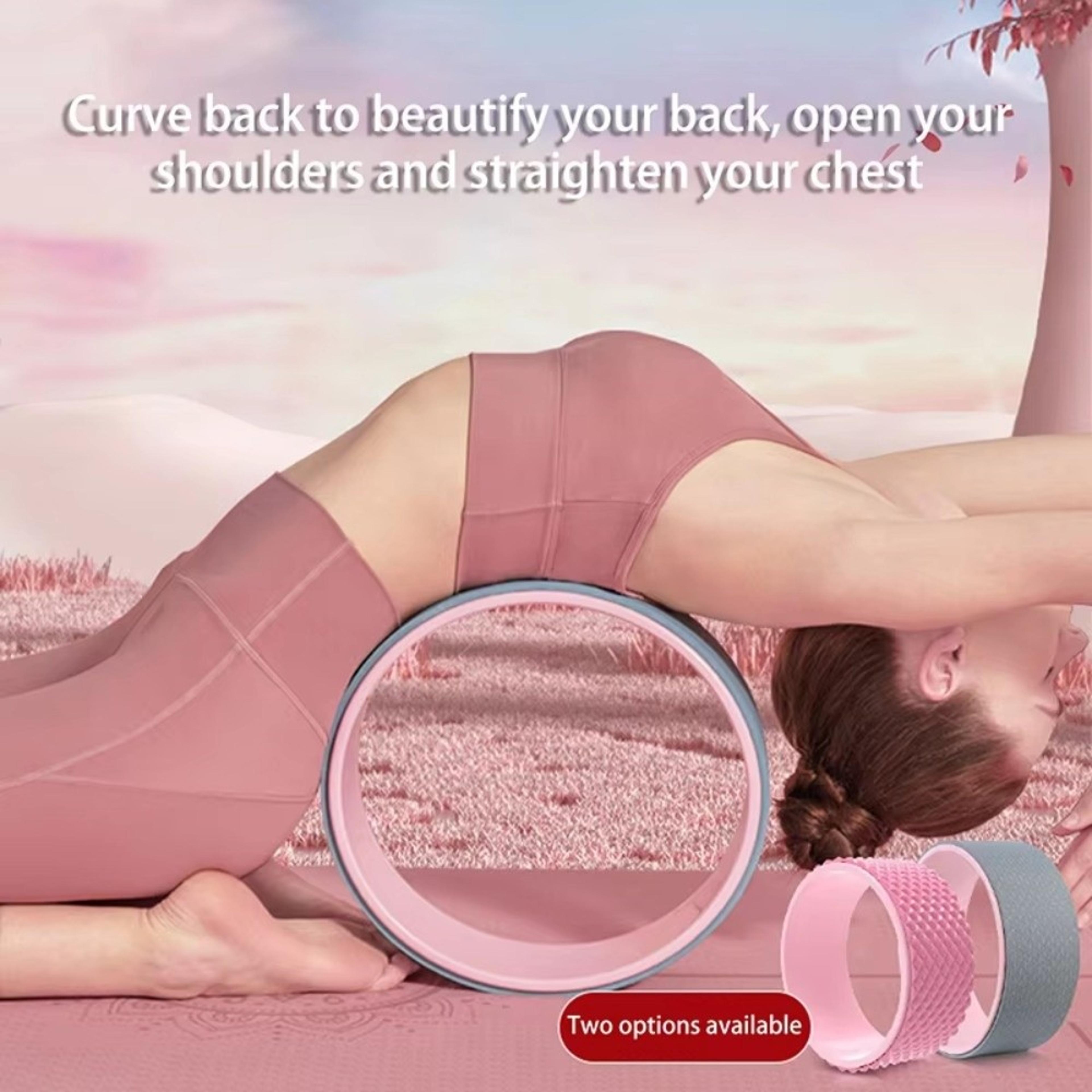 multi-functional yoga wheel for back & waist training, pilates ring for home gym workouts