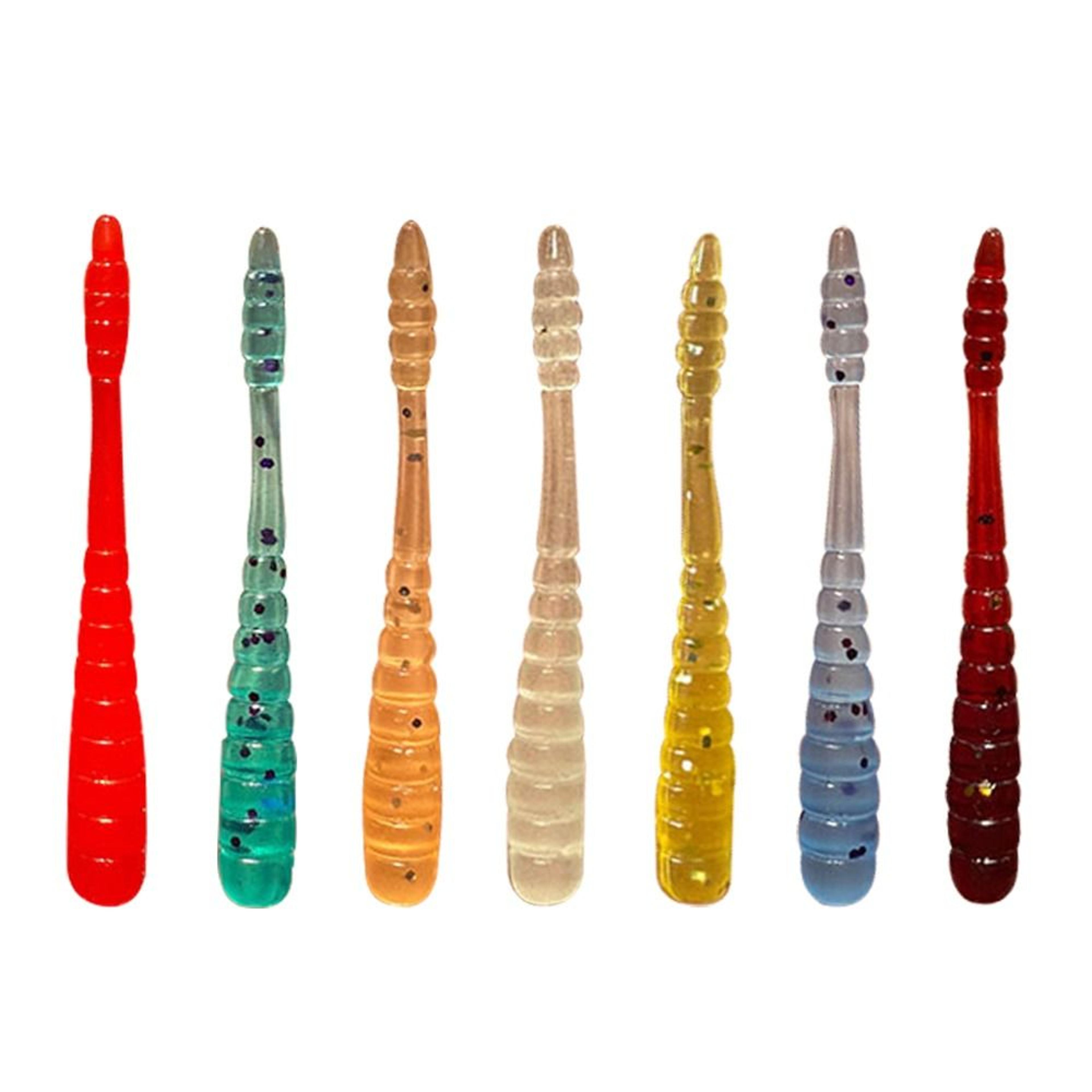 mini fishing lures, worm bait smell, micro soft bait for rockfishing