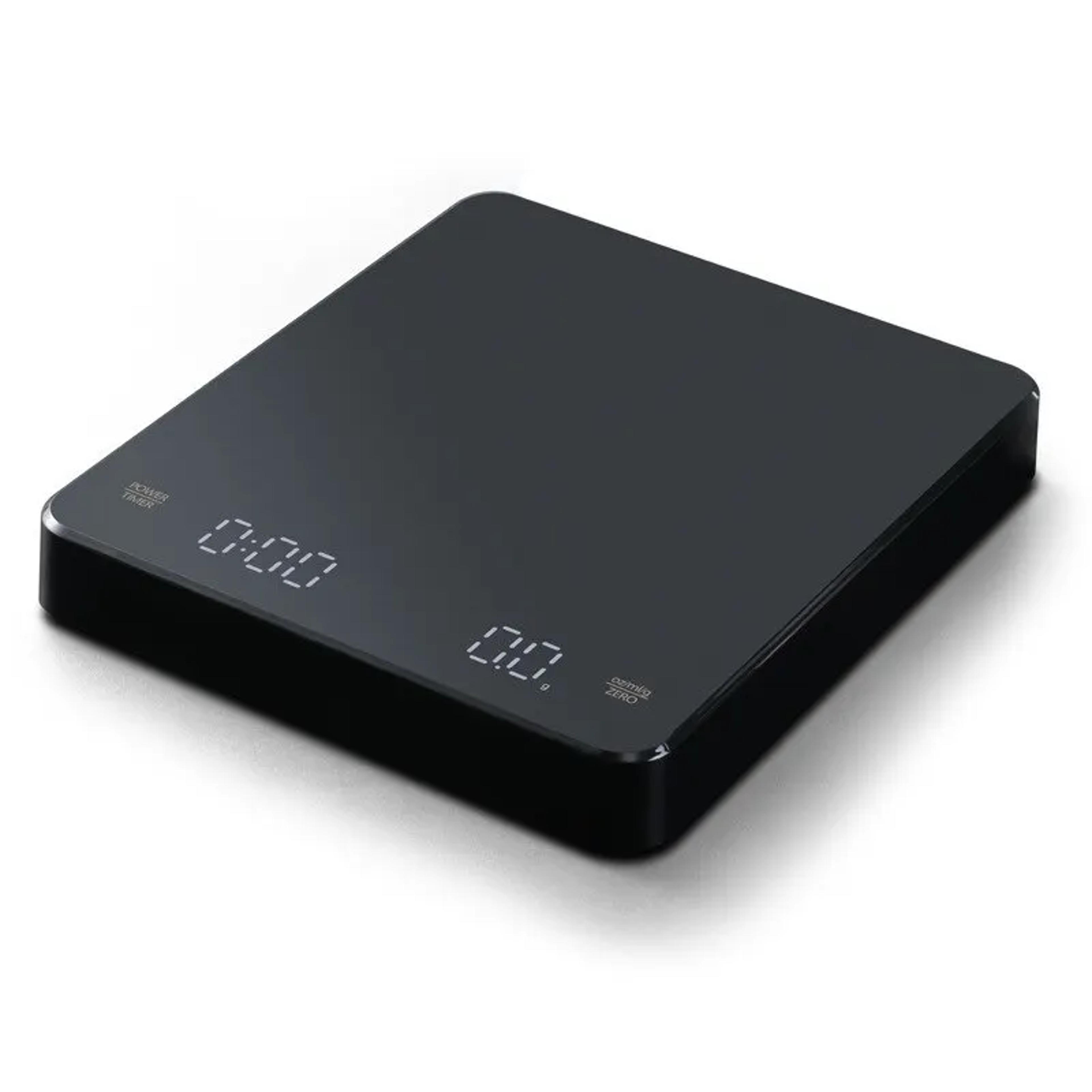 high precision digital coffee scale with timer, led screen, usb, measures in perfect for espresso and kitchen
