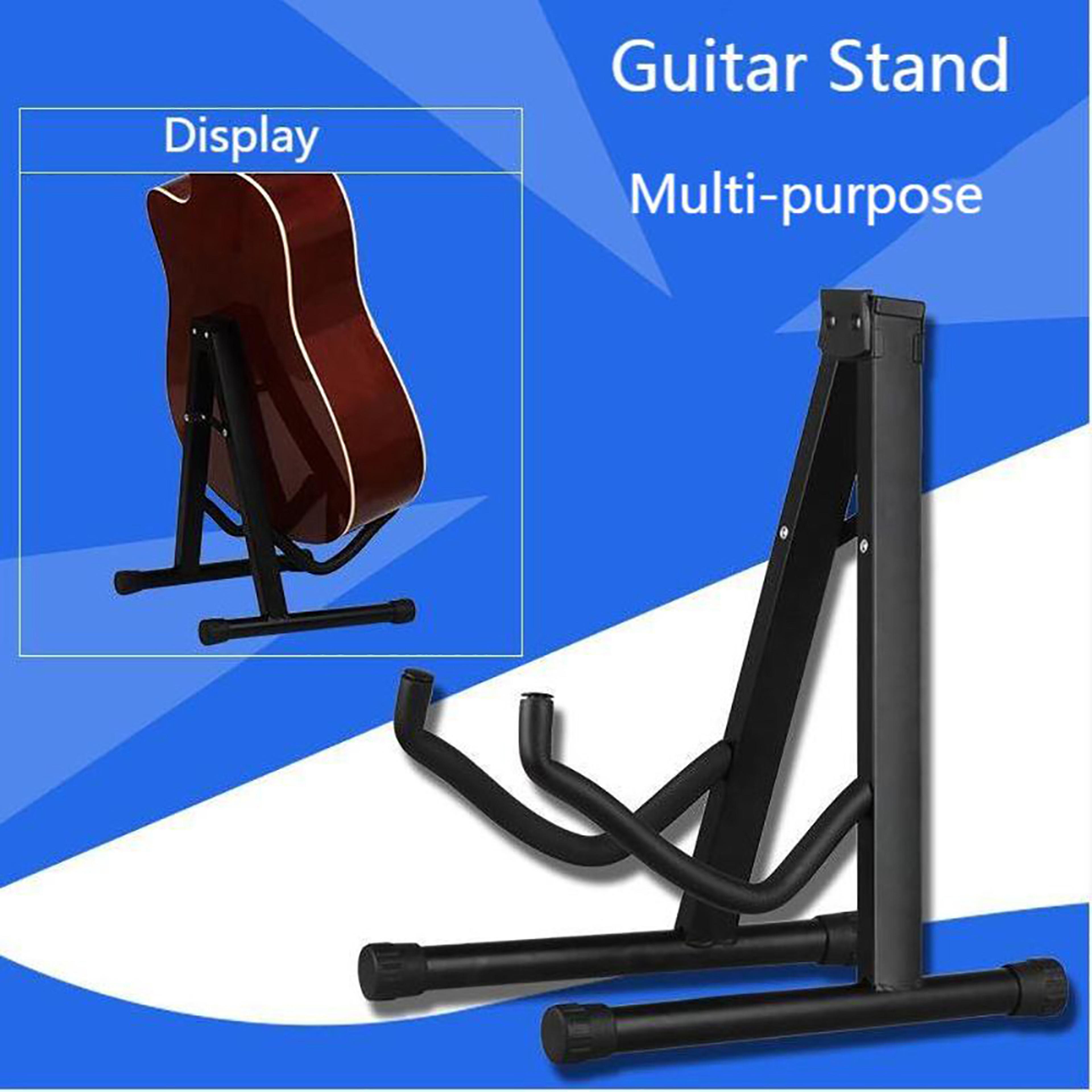 sturdy guitar stand, foldable musical bracket, tripod holder for stringed instruments