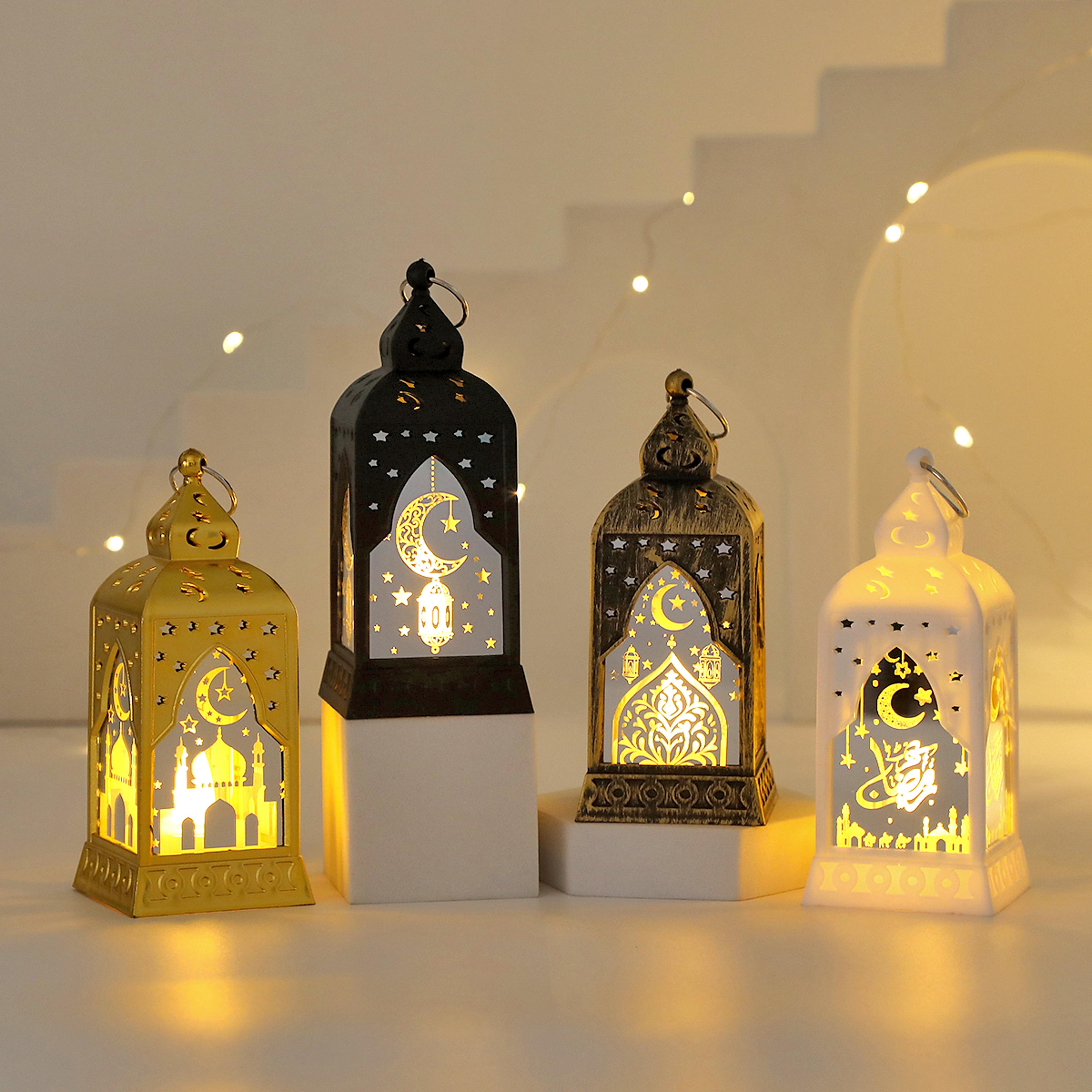 ramadhan decorations eid, led lantern lights castle lights, gifts table decorations, muslim holiday supplies