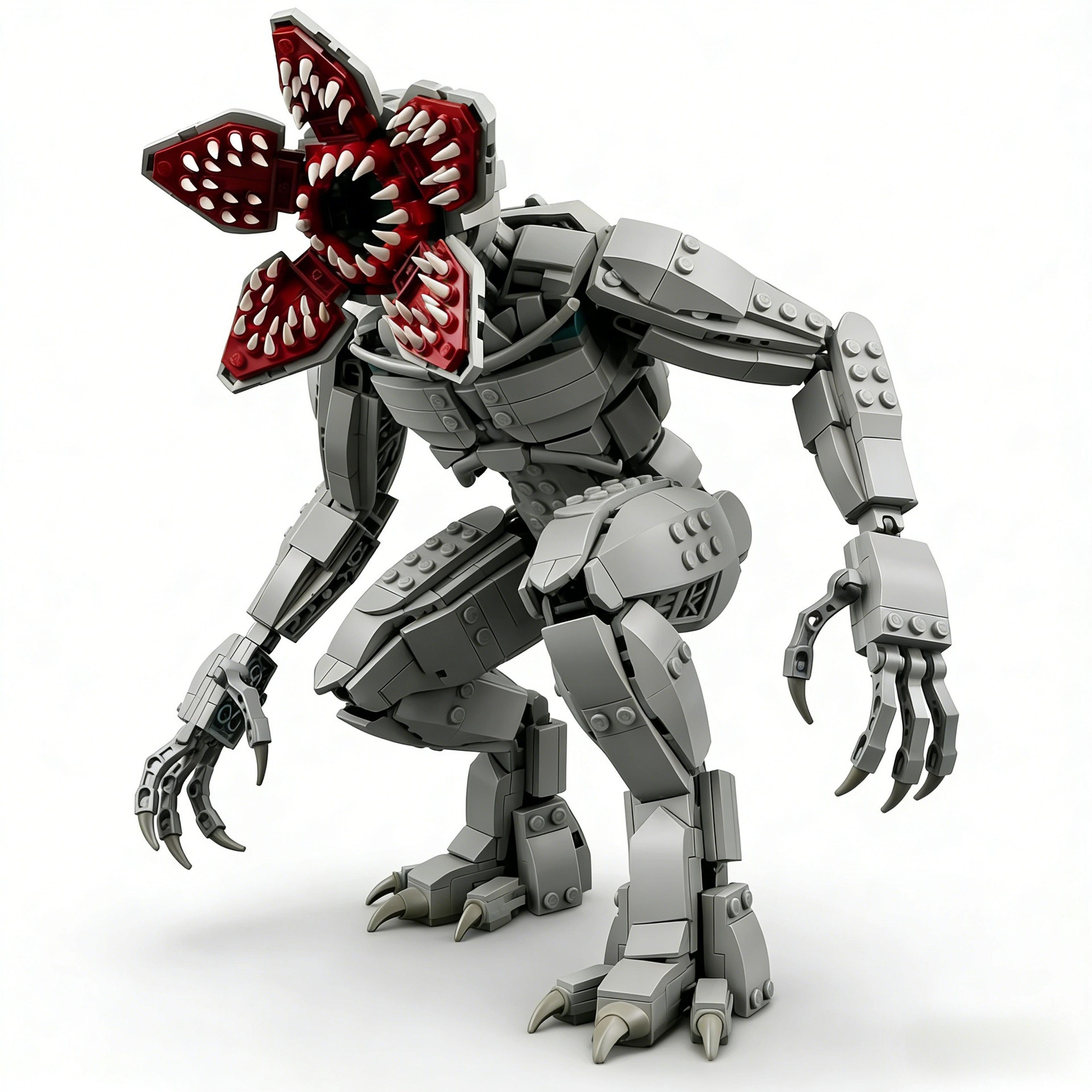 assembly toy, carnivorous plant giant demon, model building blocks, desktop decoration, educational