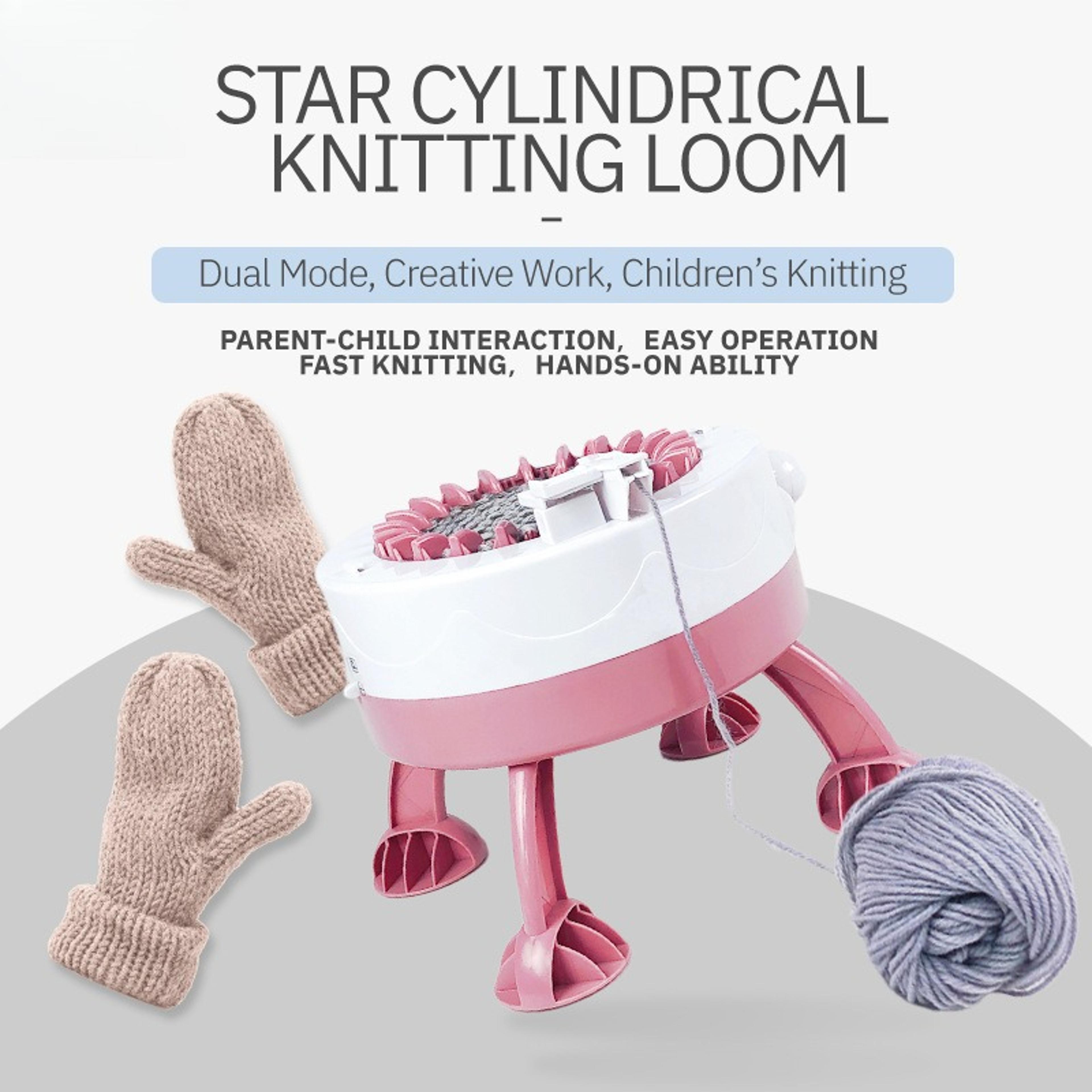 children's parent-child interactive diy glove and scarf knitting tool, round knitting machine gauge hand knitting tool