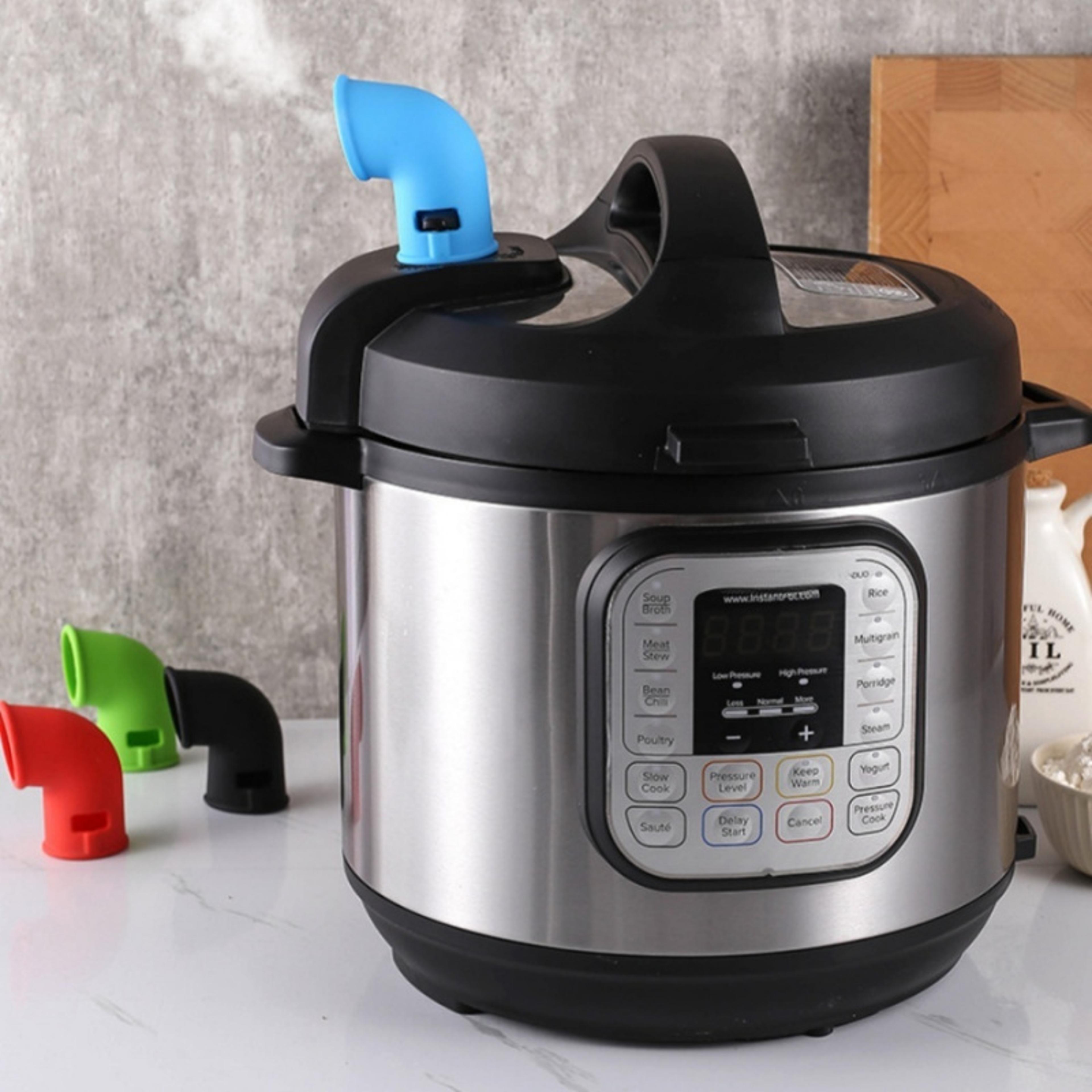 pressure cooker silicone steam release valve, exhaust pipe diverter for safe pressure cooking