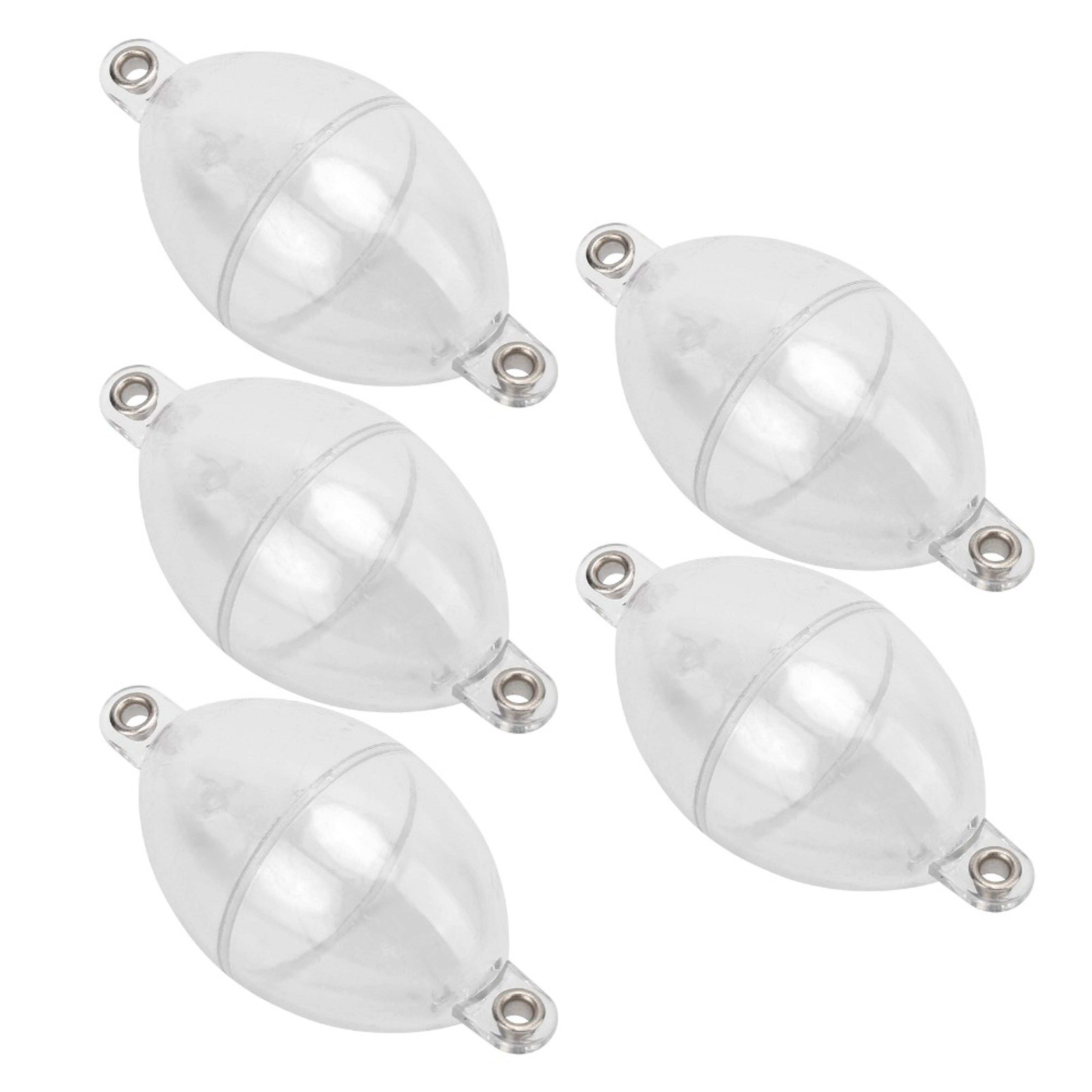white durable oval fishing bubble floats, plastic bubble float ball for sea fishing