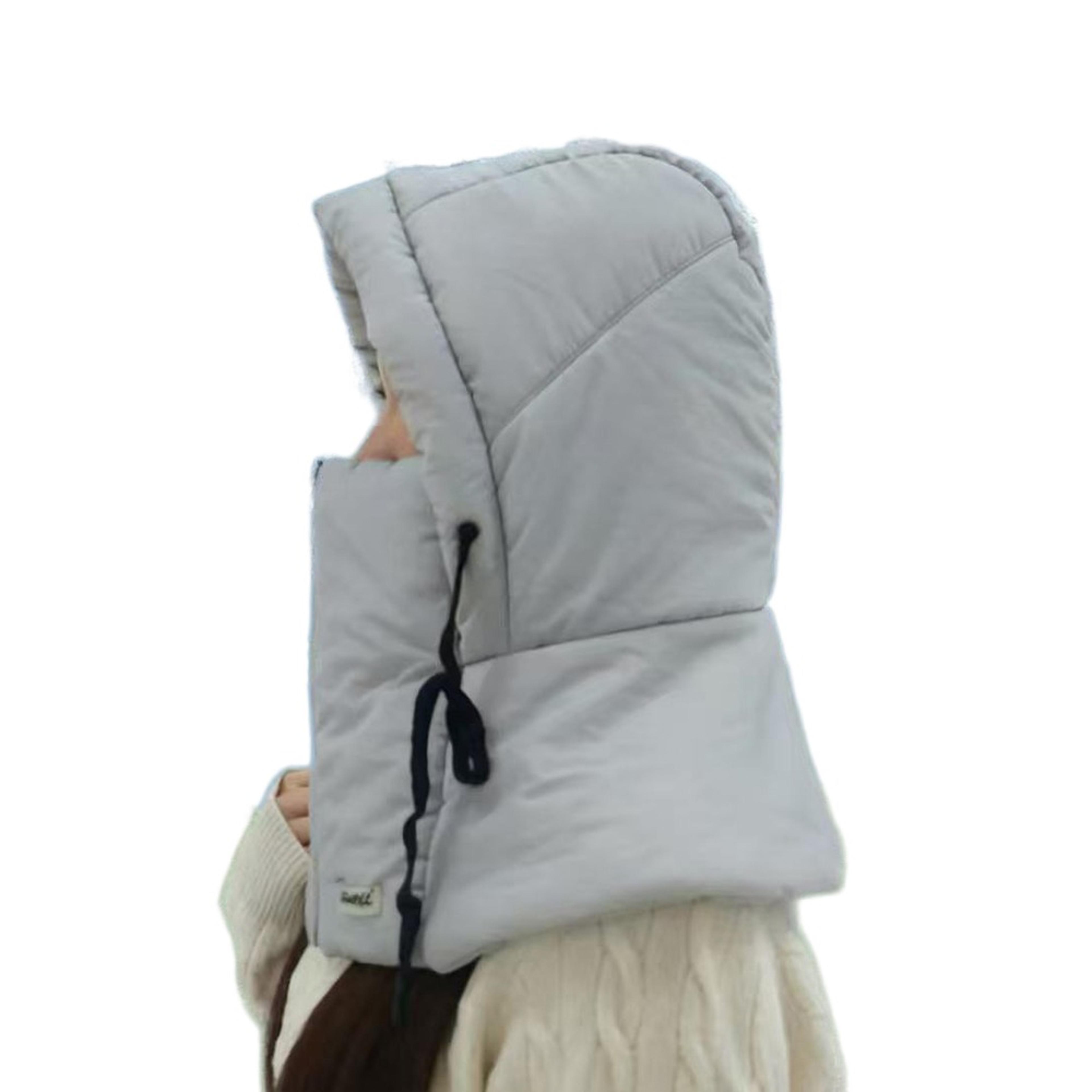 warm thickened winter ski hat, full cover balaclava mask, windproof face ear bomber hat cap for unisex