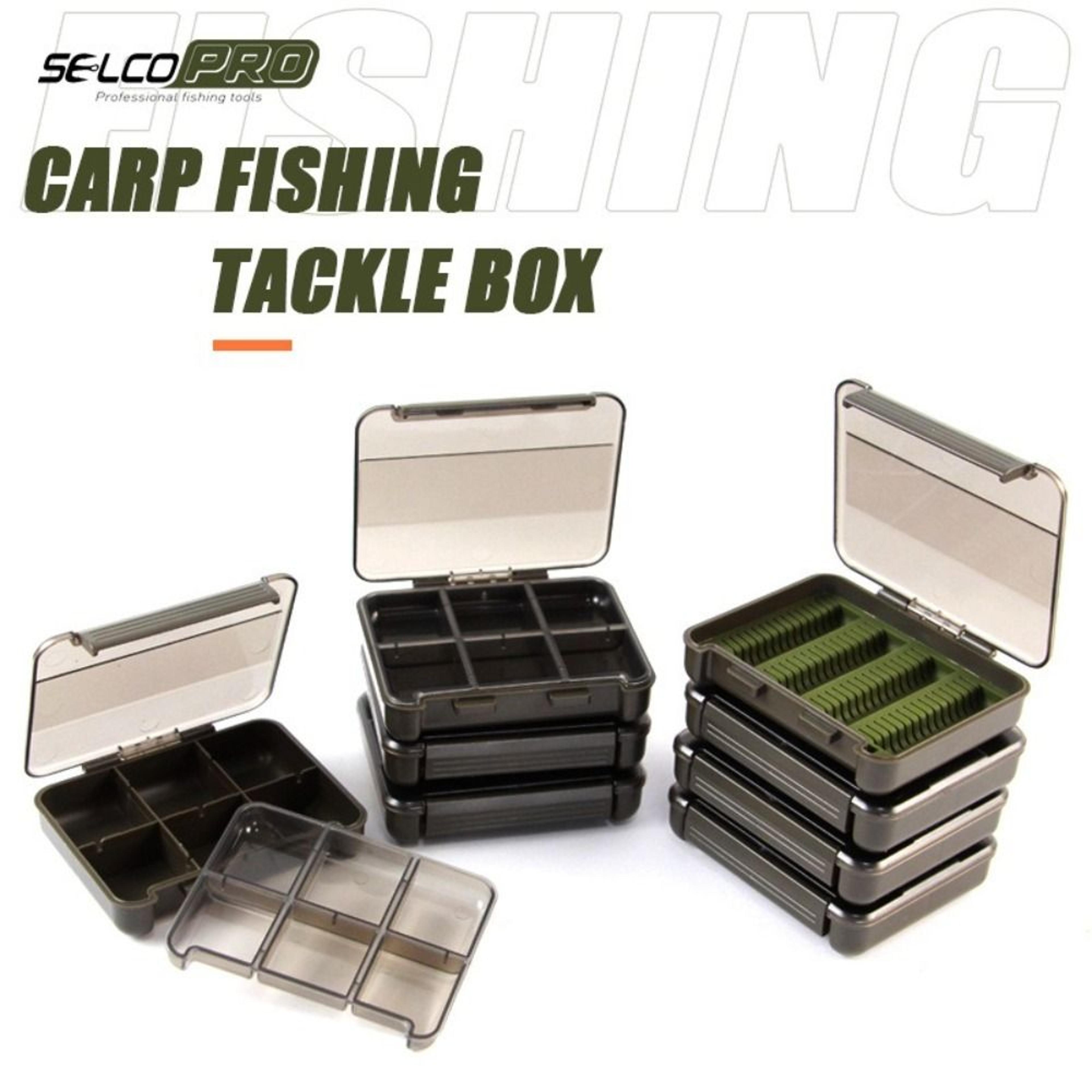 multi-compartment tool storage box, built-in grids fish hook box, dust-proof seal, waterproof plastic material