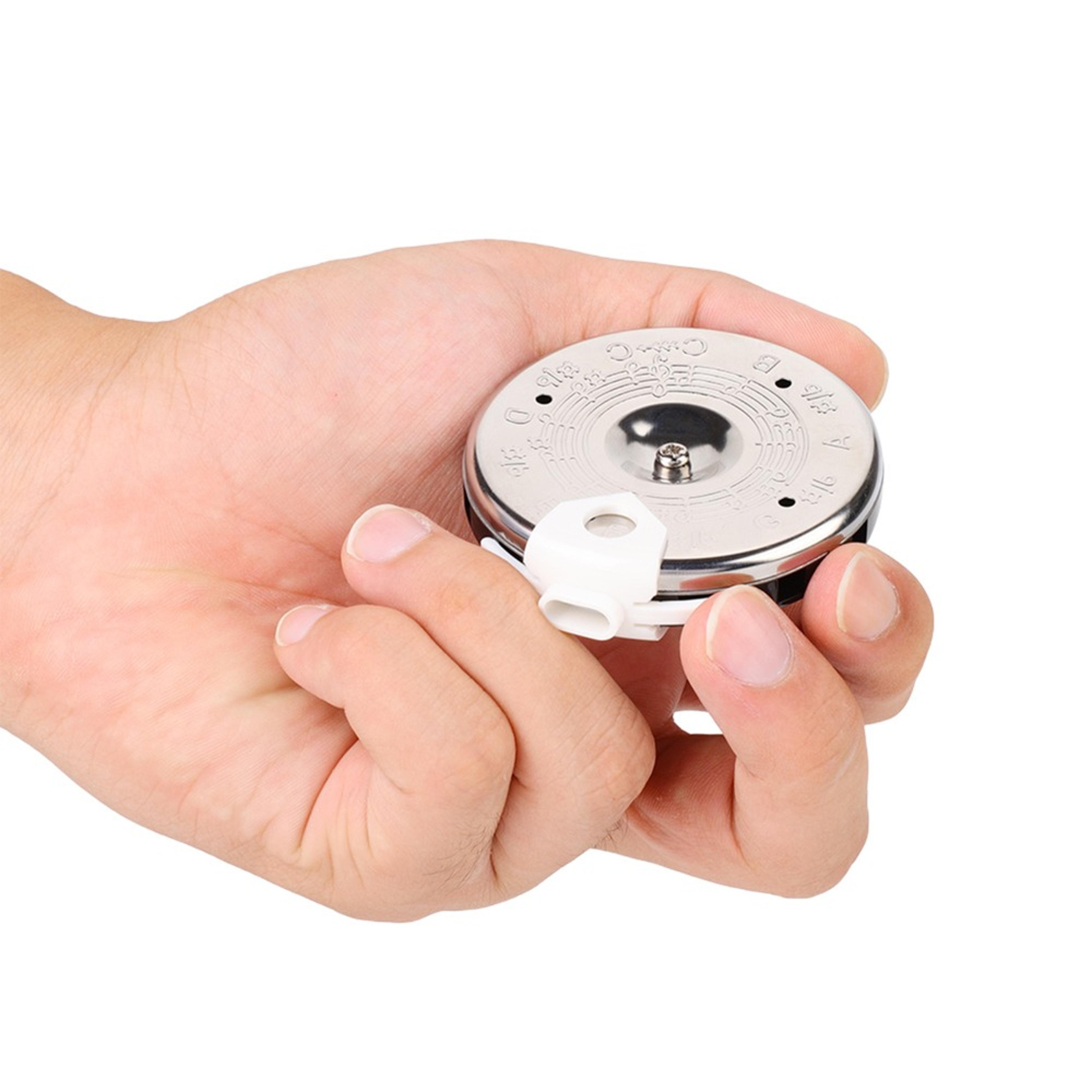 chromatic pitch pipe tuner, sensitive pitch instrument with storage case