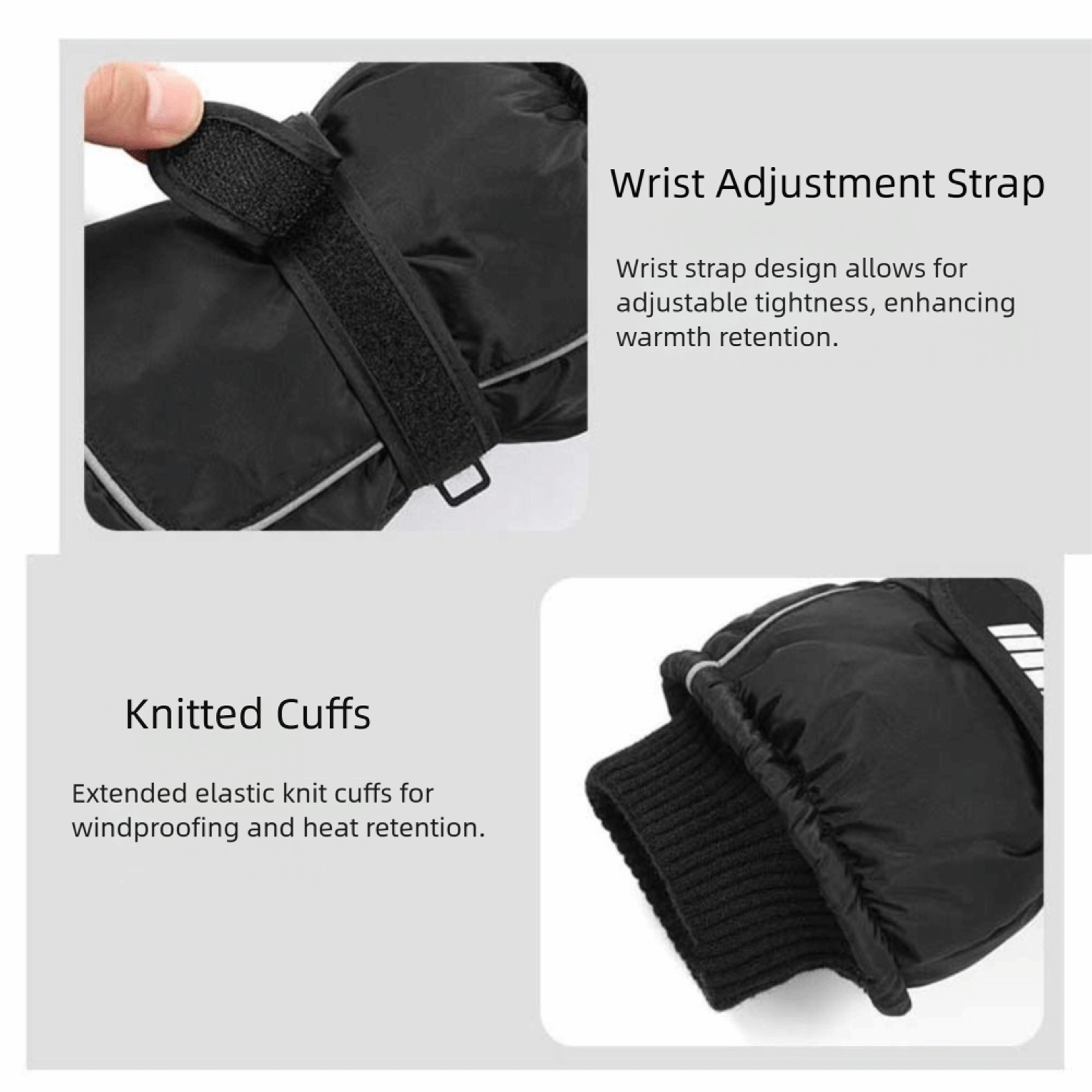 touch screen winter gloves, warm cotton oxford gloves for outdoor cycling skiing
