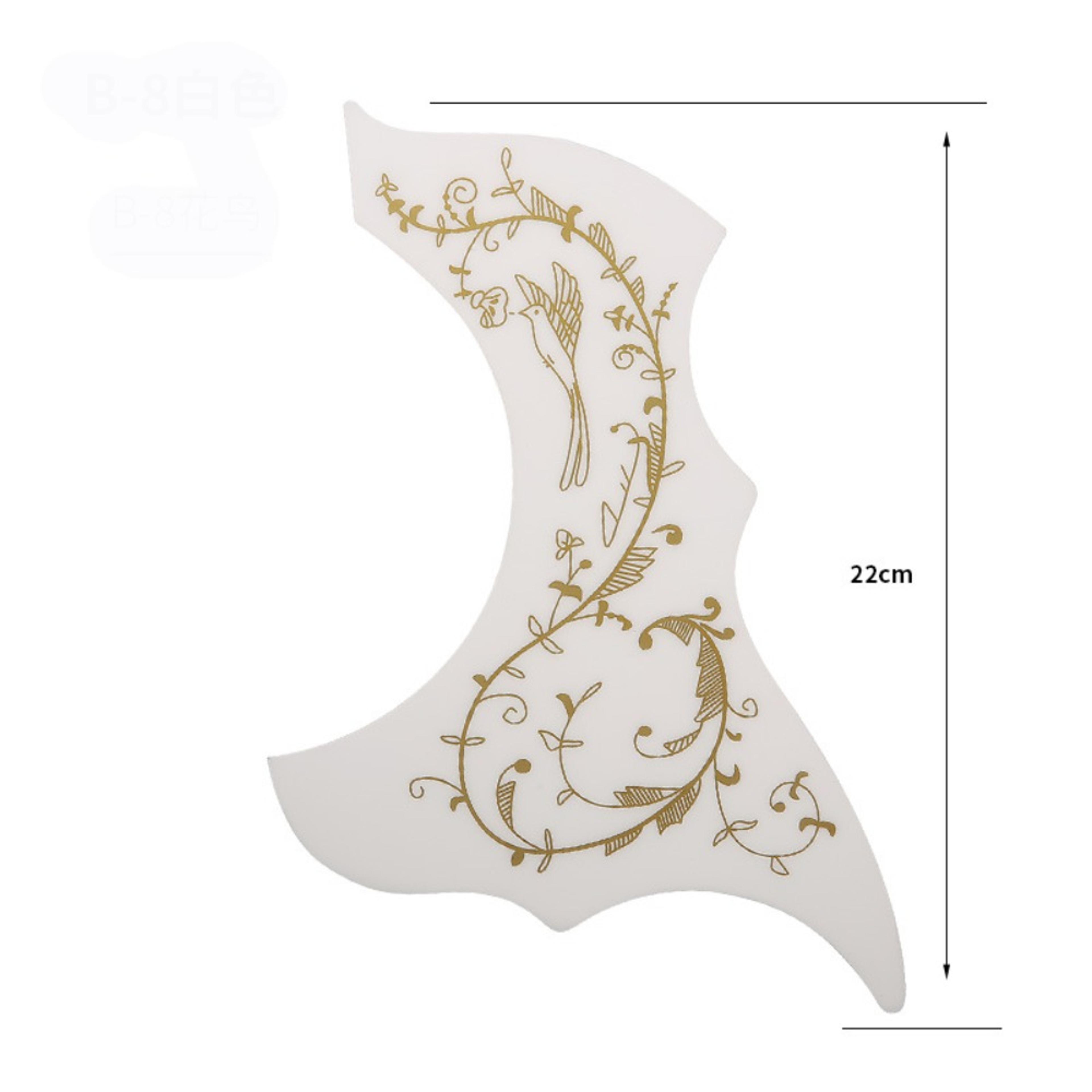 folk acoustic guitar pickguard, new self-adhesive abs printed pattern, diy scratch plate guitar accessories