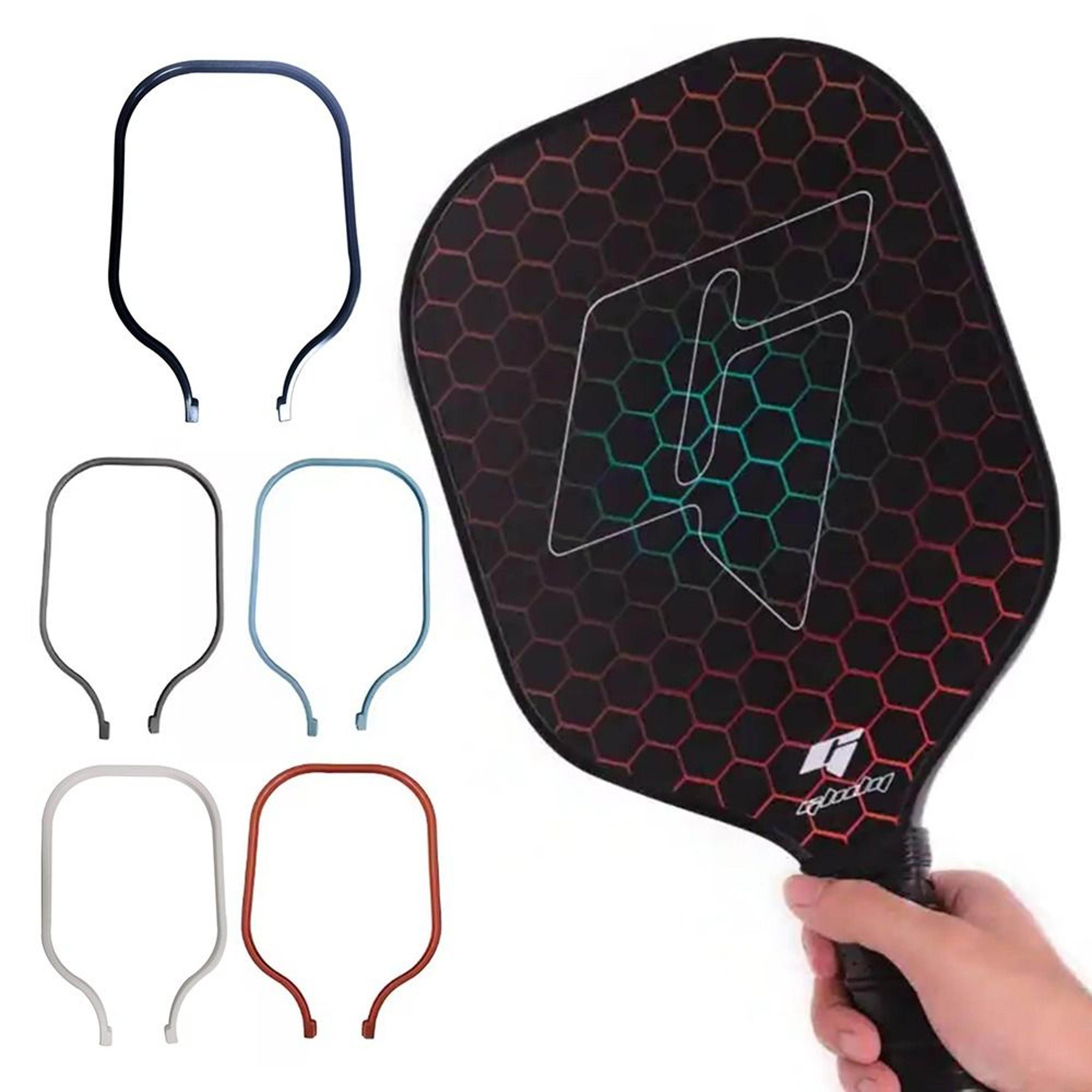 practical pickleball racket edge protection, decorative paddle edge guard, fixed replacement
