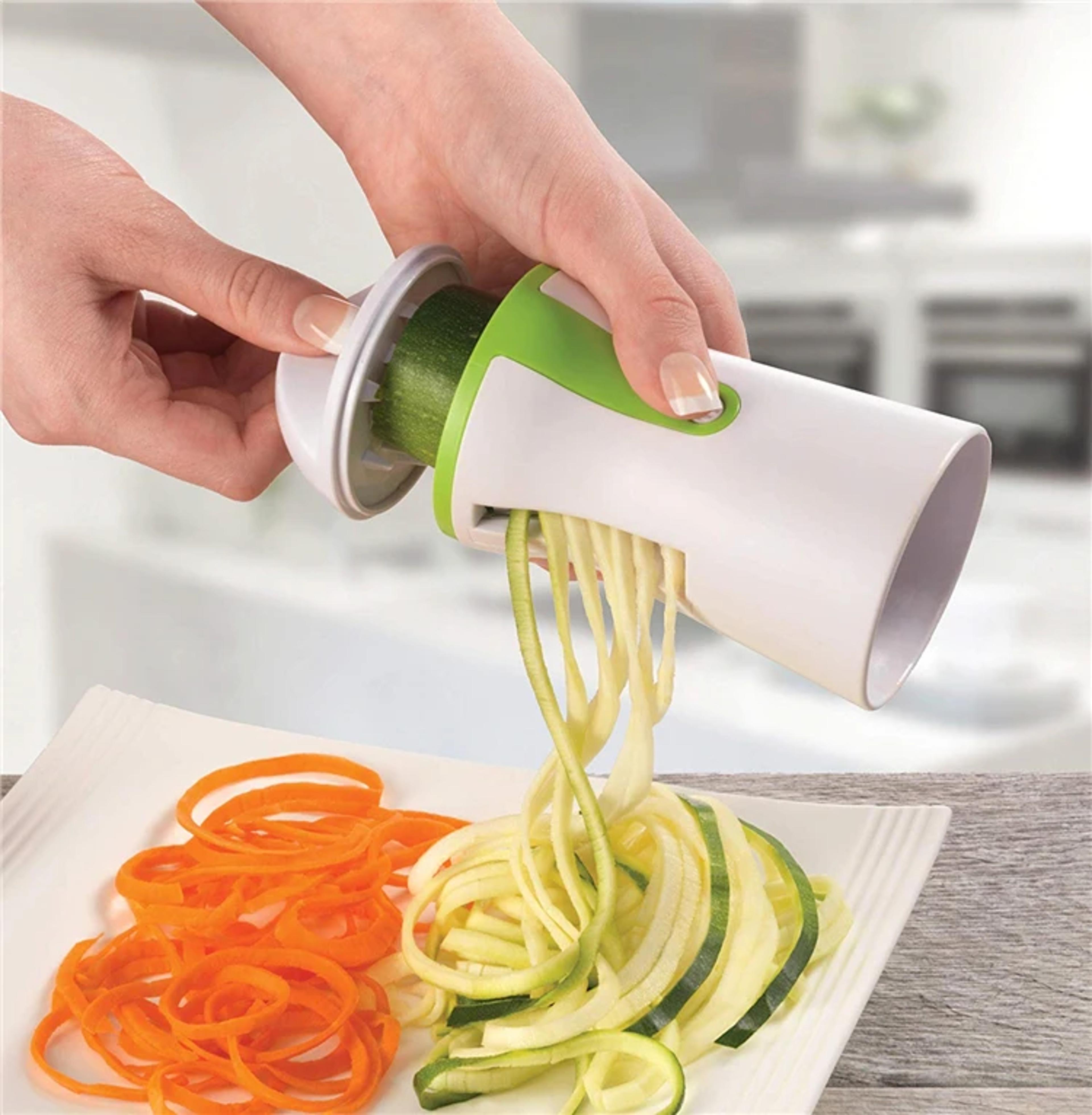 vegetable spiral slicer cutter, heavy duty zucchini pasta noodle maker