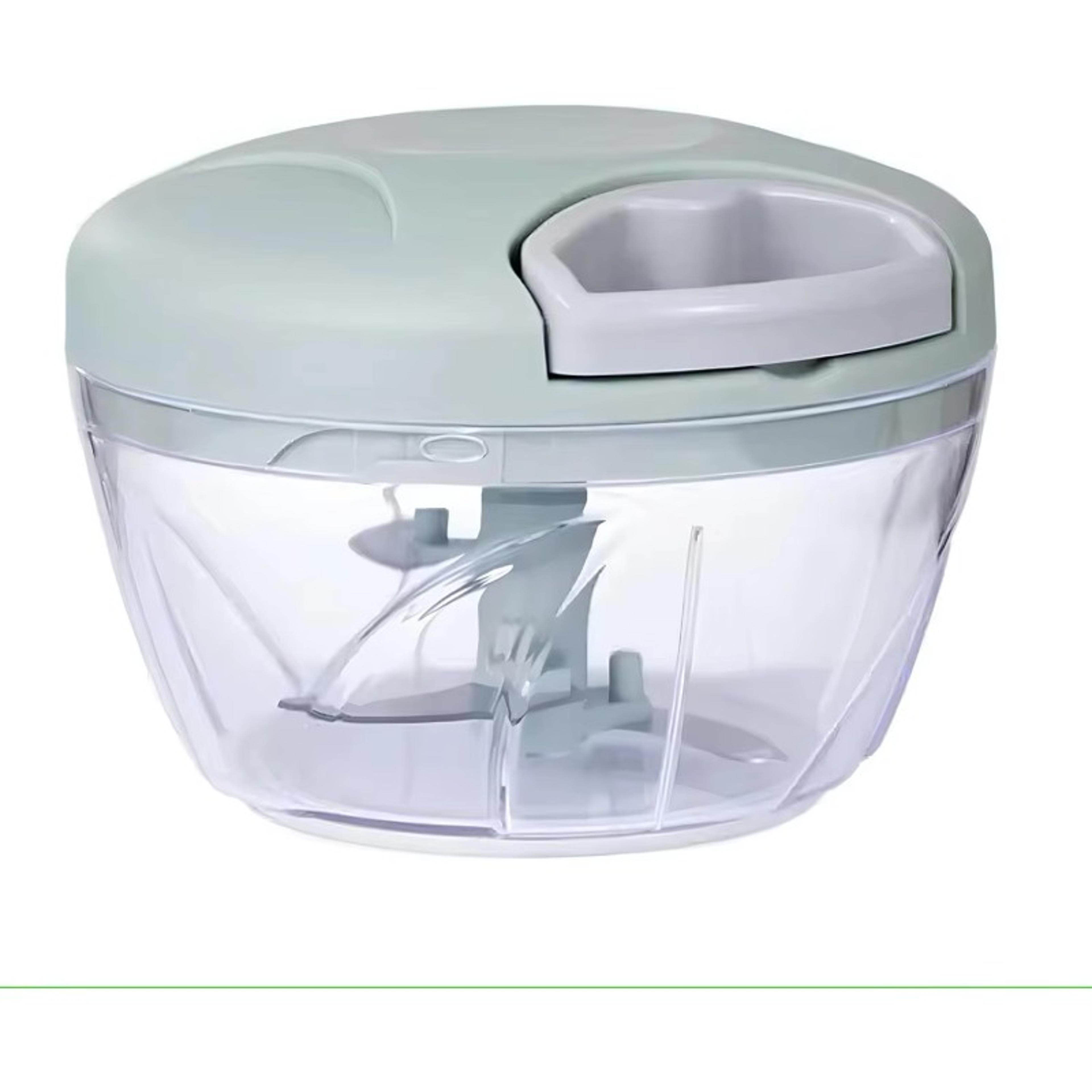 tainless steel garlic cutter, manual rope pulling vegetable chopper, good kitchen helper