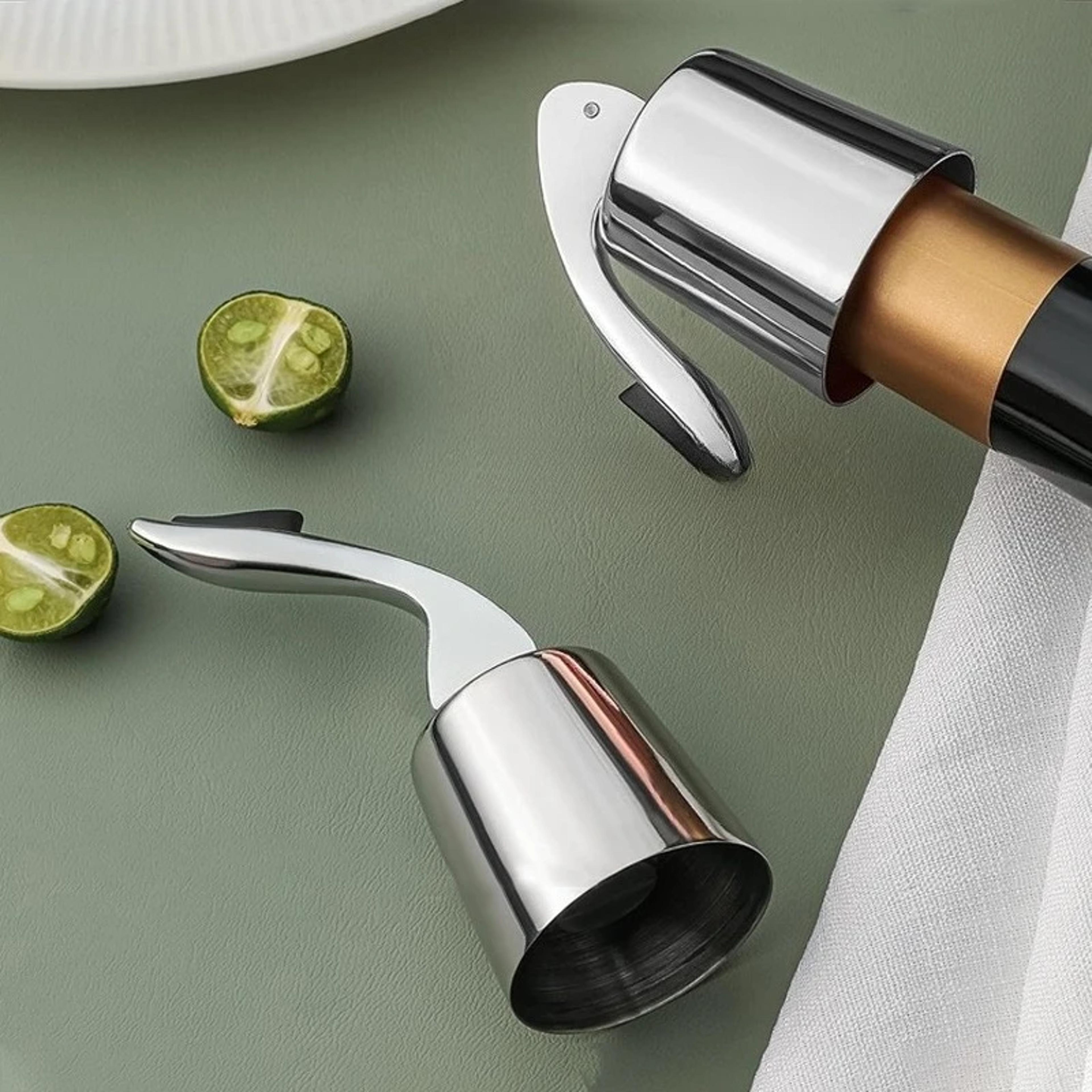 champagne sparkling stopper bar tools black alloy sealing bottle cap