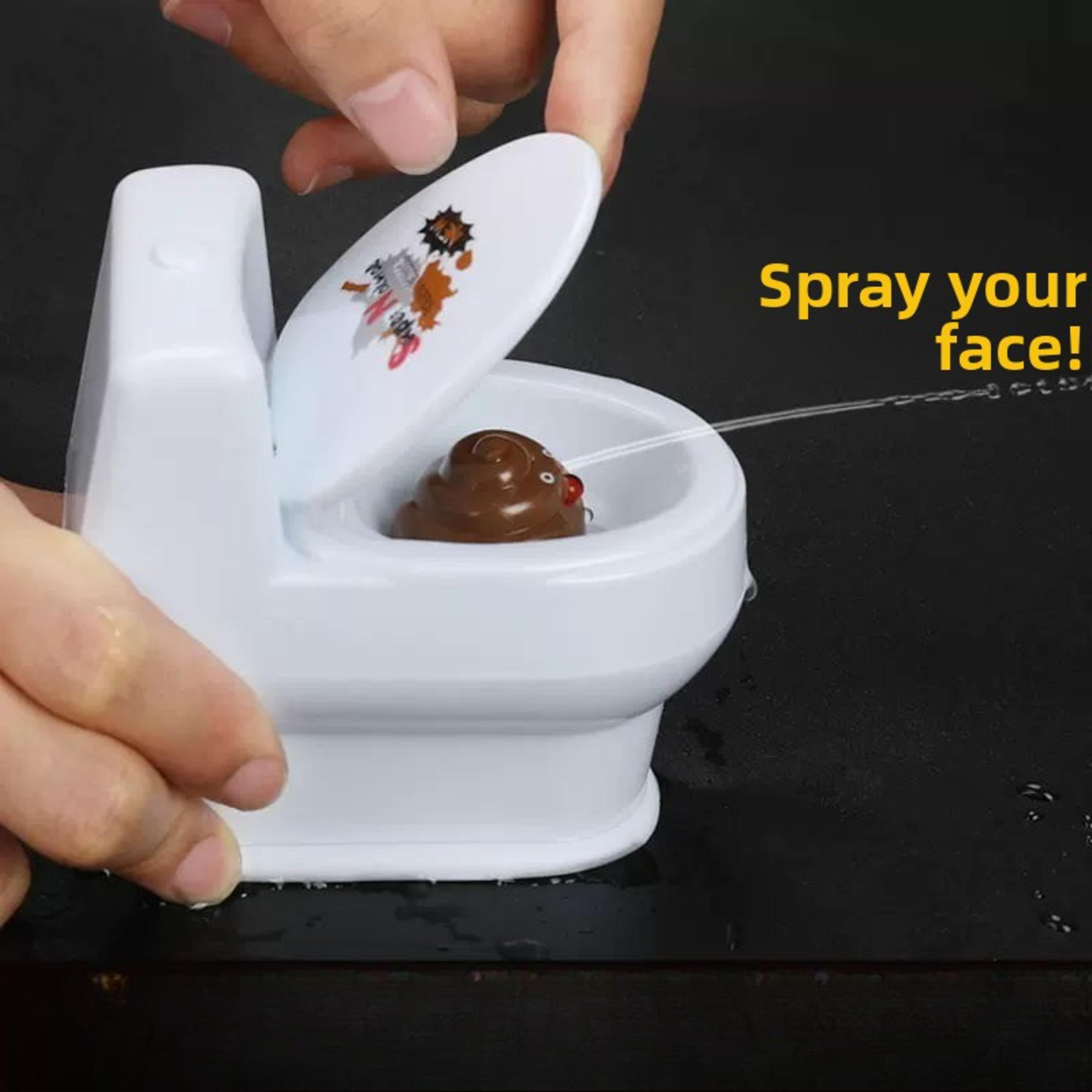 funny toilet water gun simulation, summer pvc prank tool, creative decompression gift idea