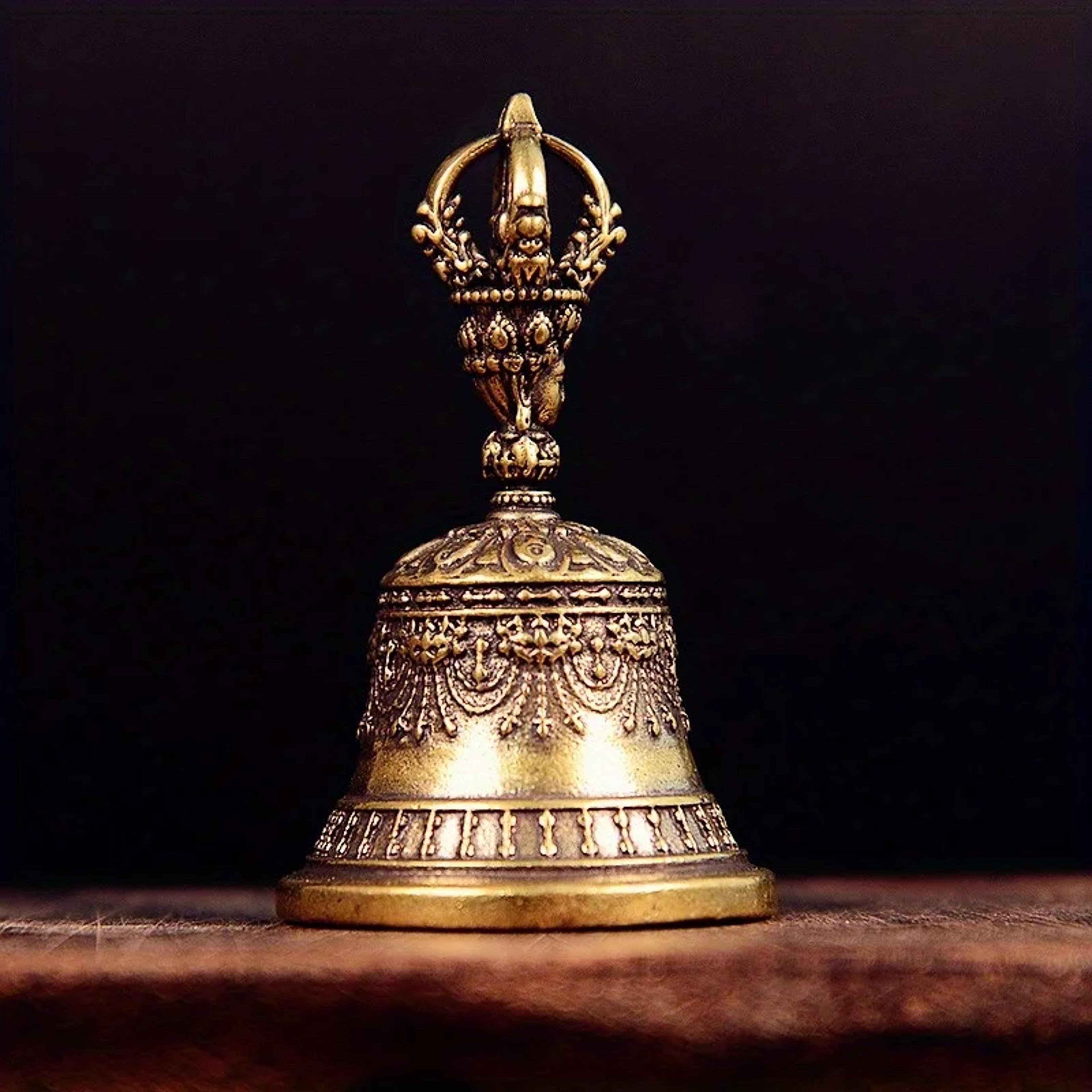 tibetan bronze bell, brass handicraft die-casting drop bell, key car button wind bell creative gift