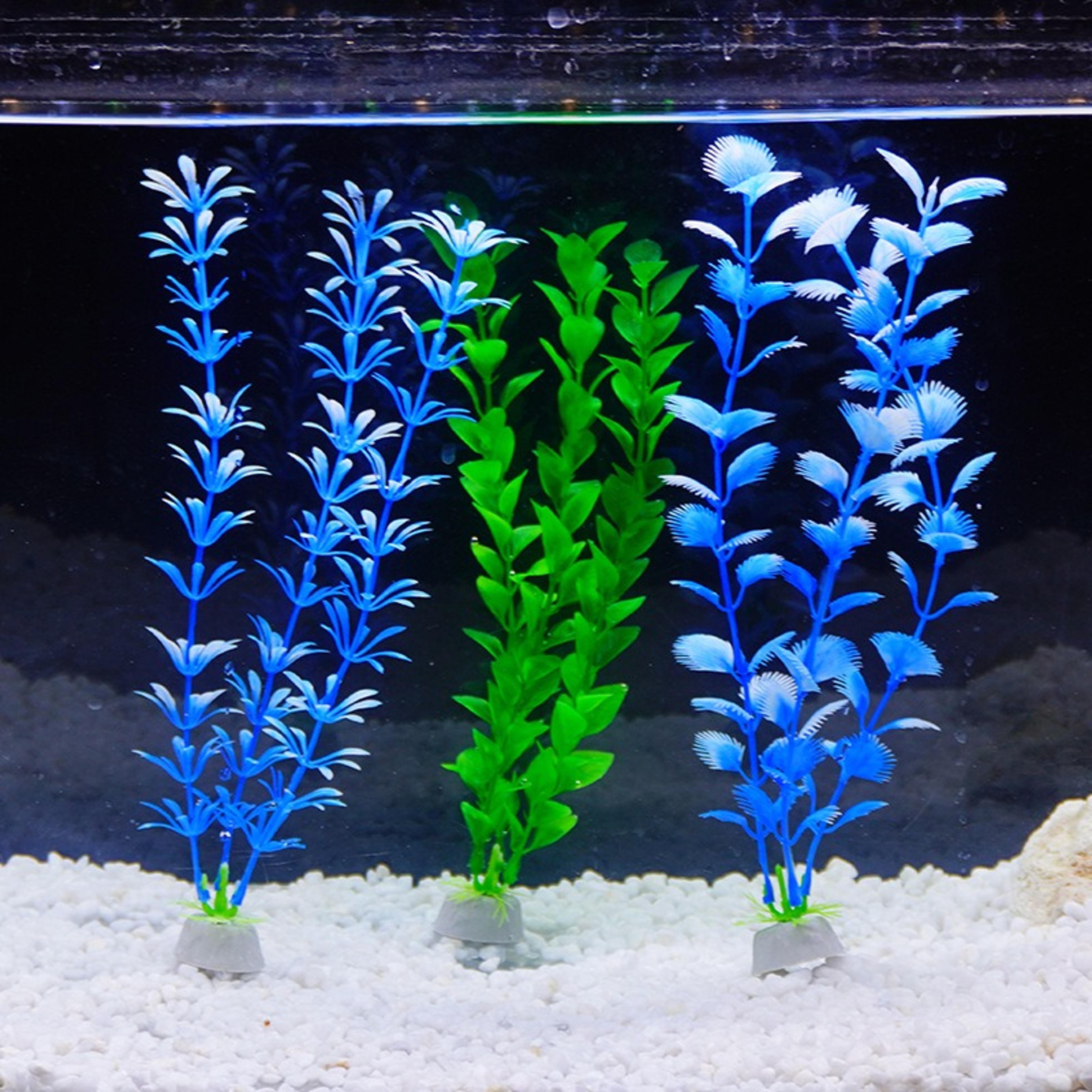 artificial aquatic plants, green grass for aquarium landscaping decor