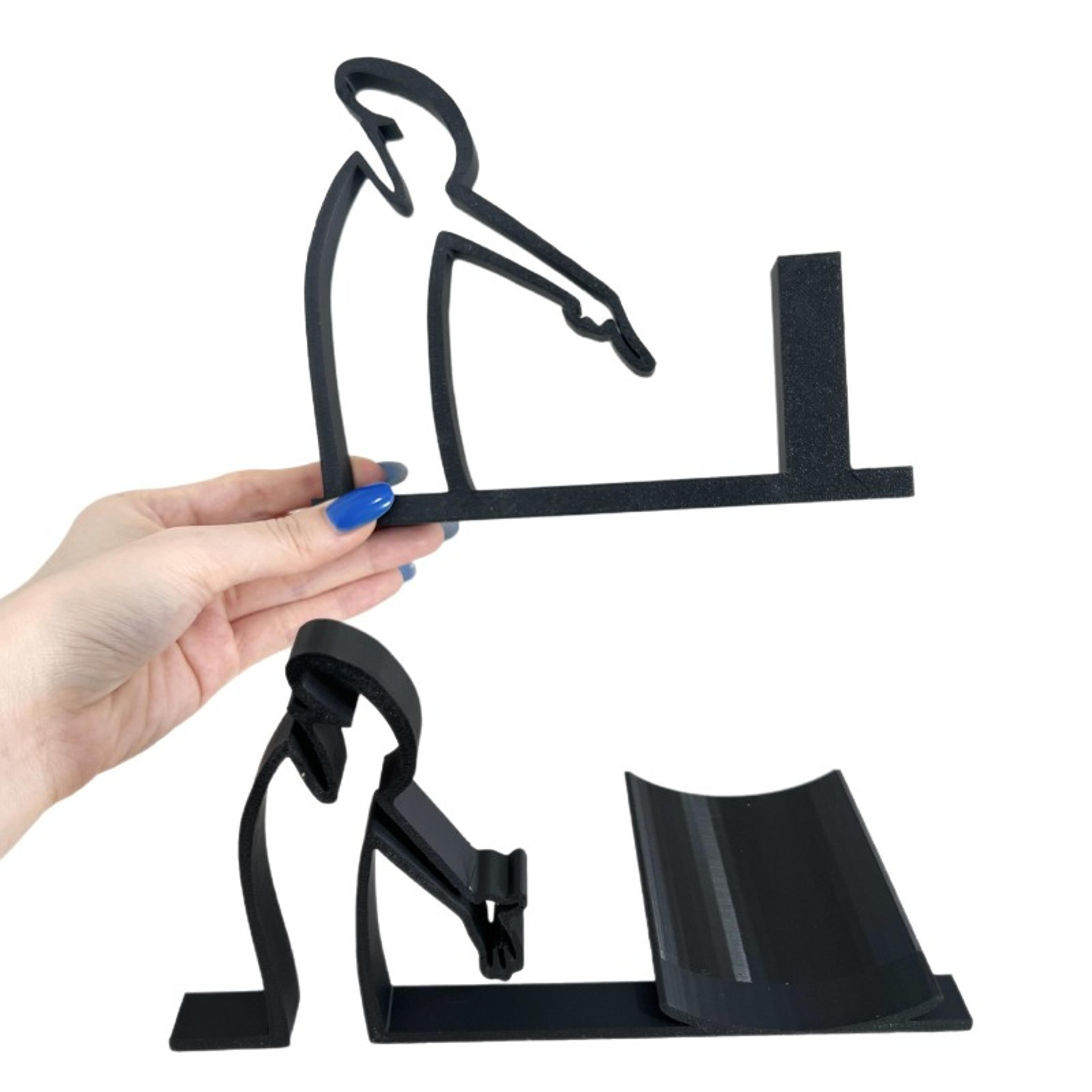 human-shaped label holder, artistic desktop roll paper holder, creative bathroom decoration