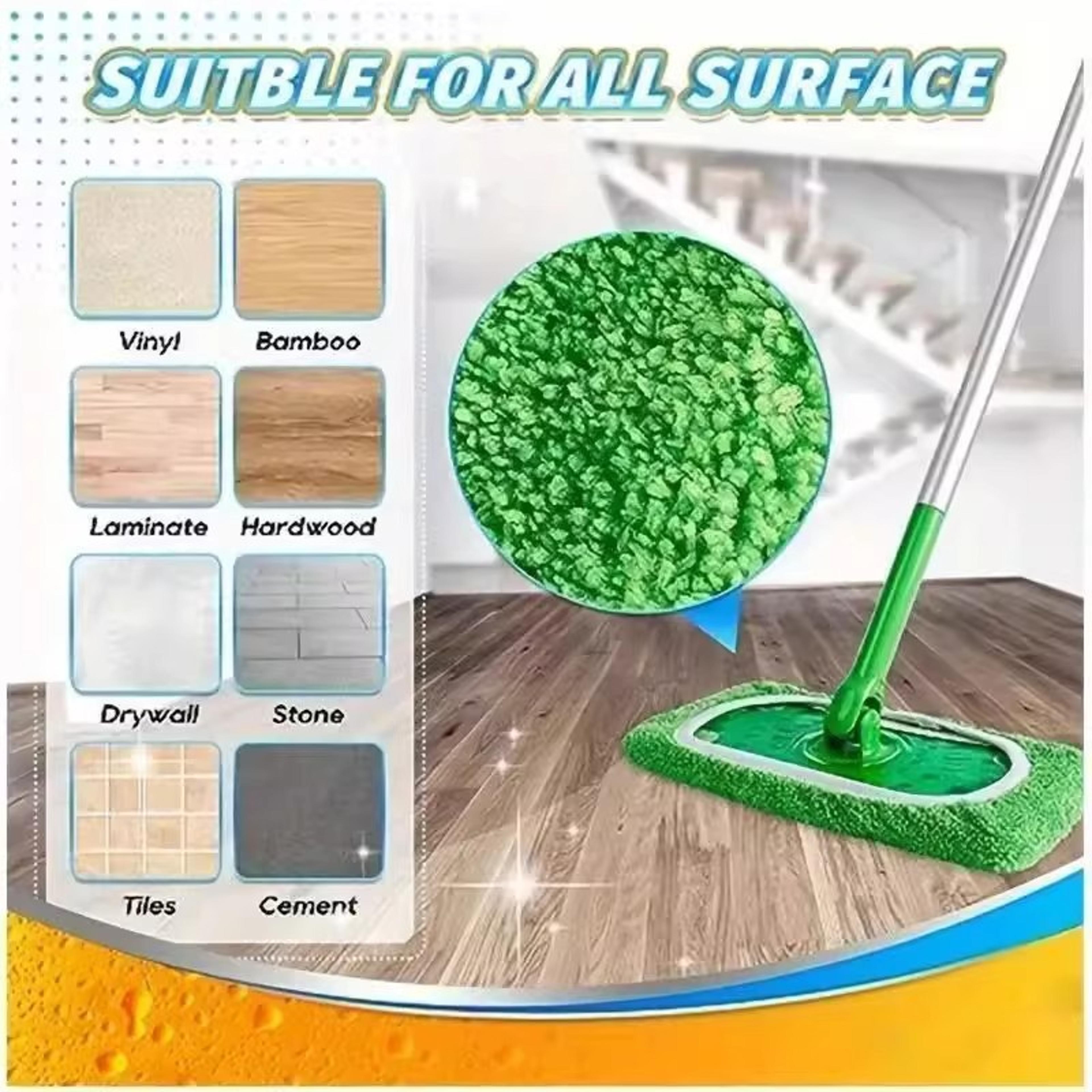 mopping flat mop replacement cover, elastic band, wet and dry use for easy cleaning