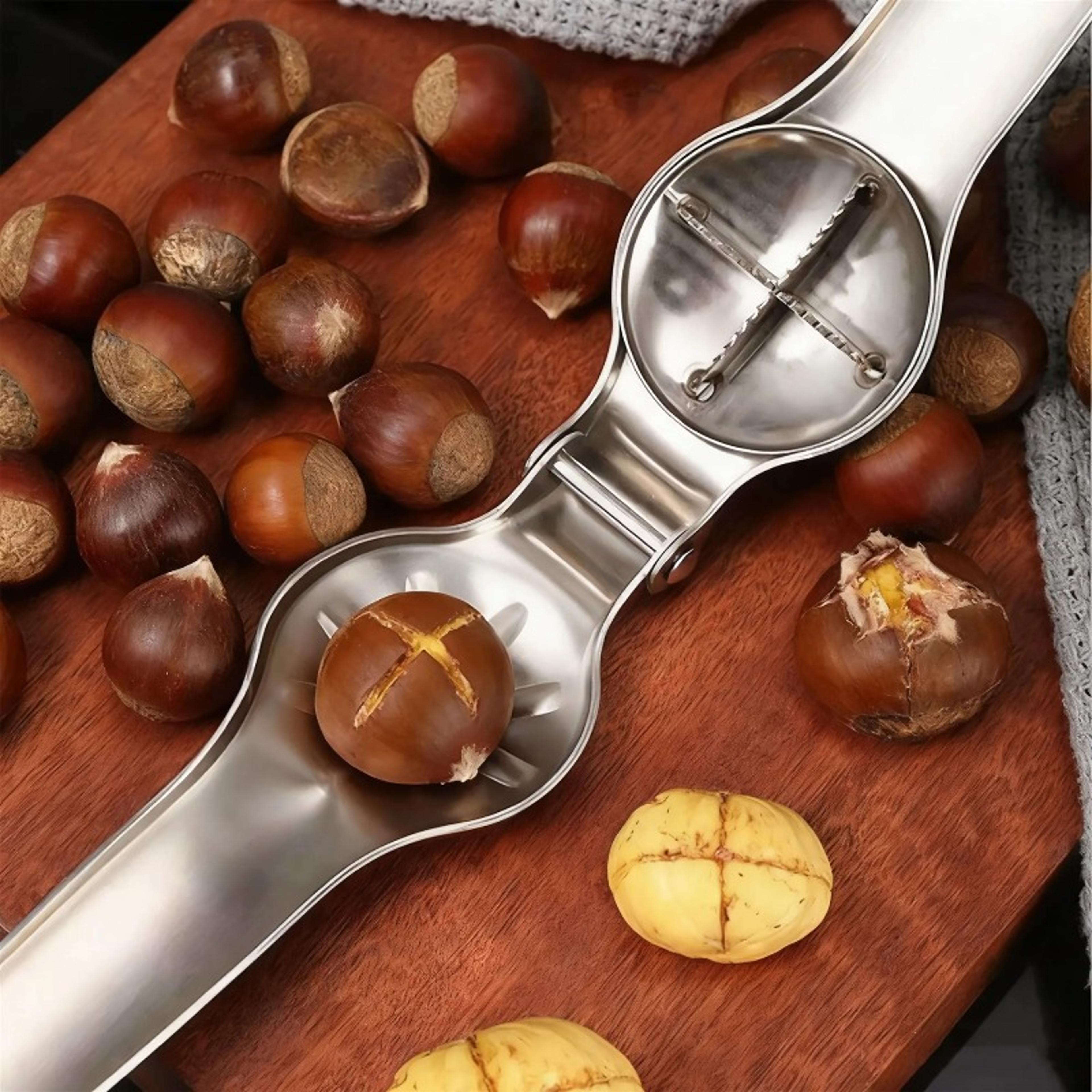 chestnut machine kitchen tool with cutter function, dry bottle opener sheath