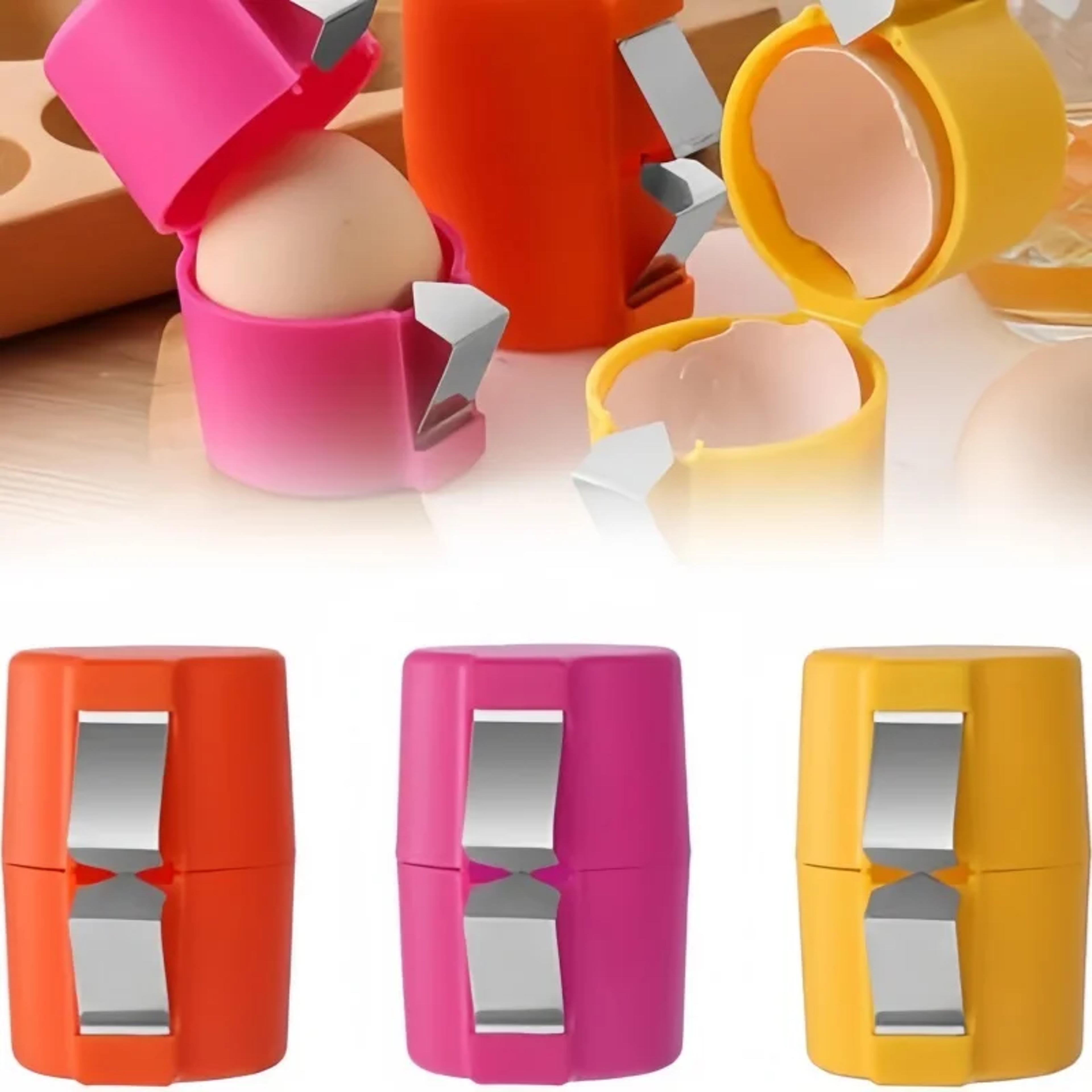 creative plastic non-stick hand eggs breaker, kitchen gadget for convenient cooking & baking