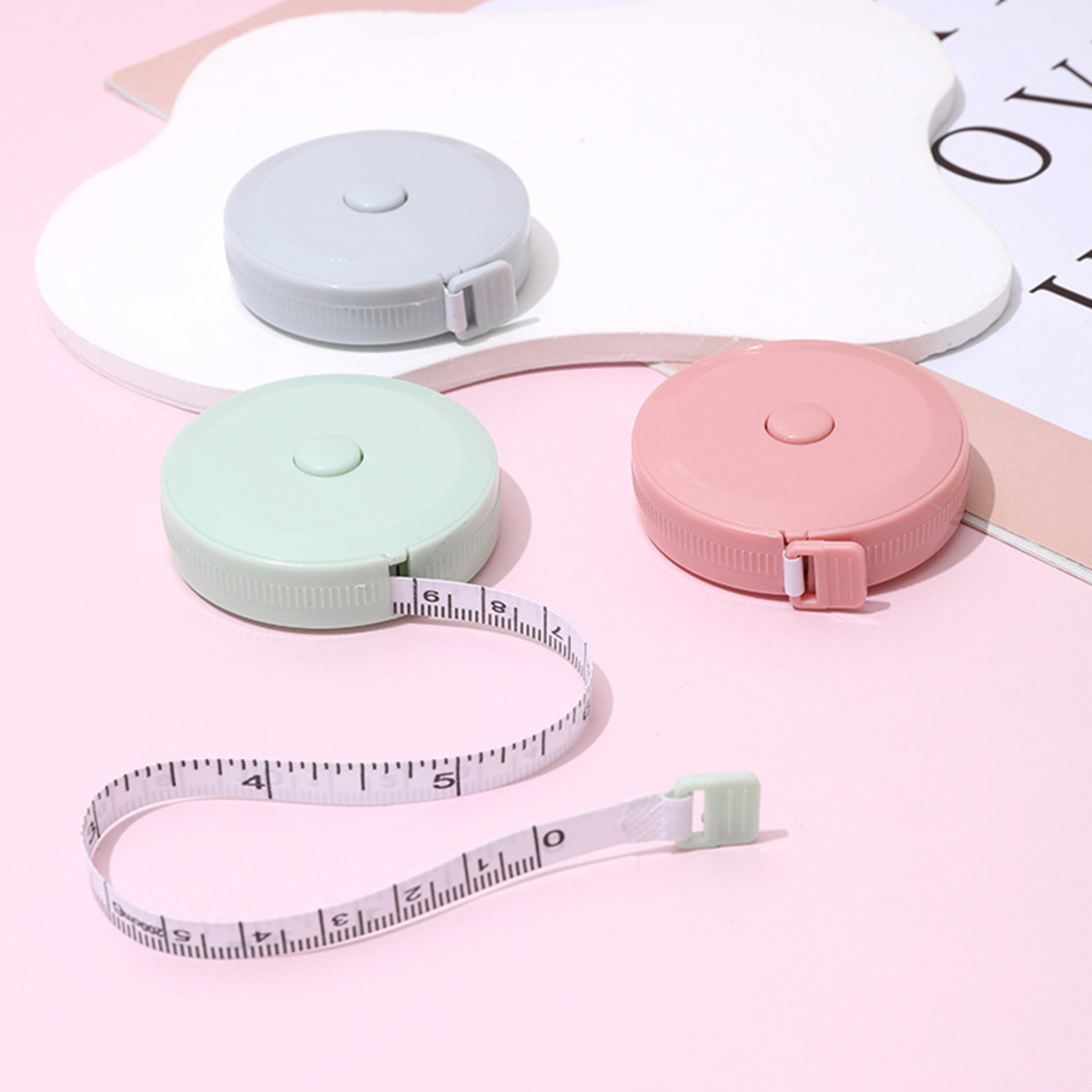 portable small tape measure, soft leather, automatic recycling, three measurement for clothes
