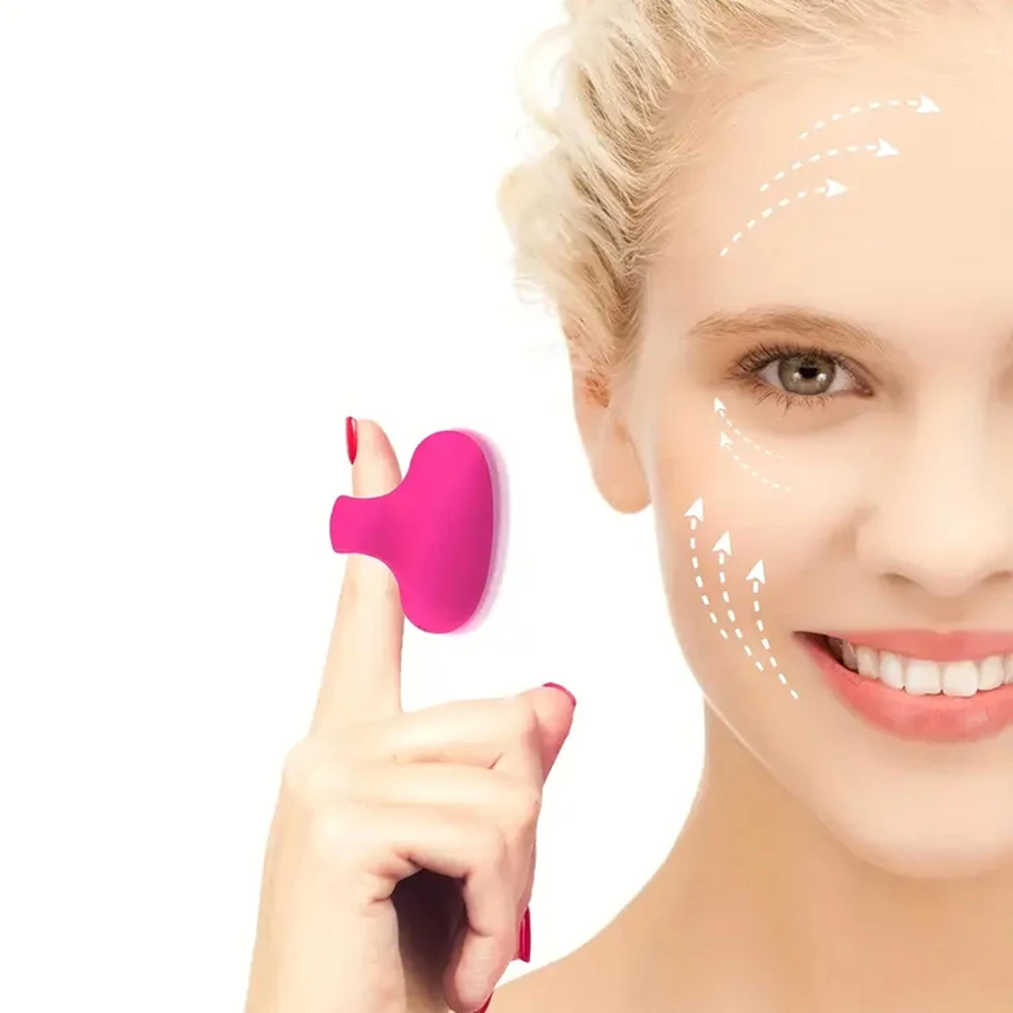 portable usb charging pocket mini ring face and eye massager, waterproof, relieve fatigue facial tools
