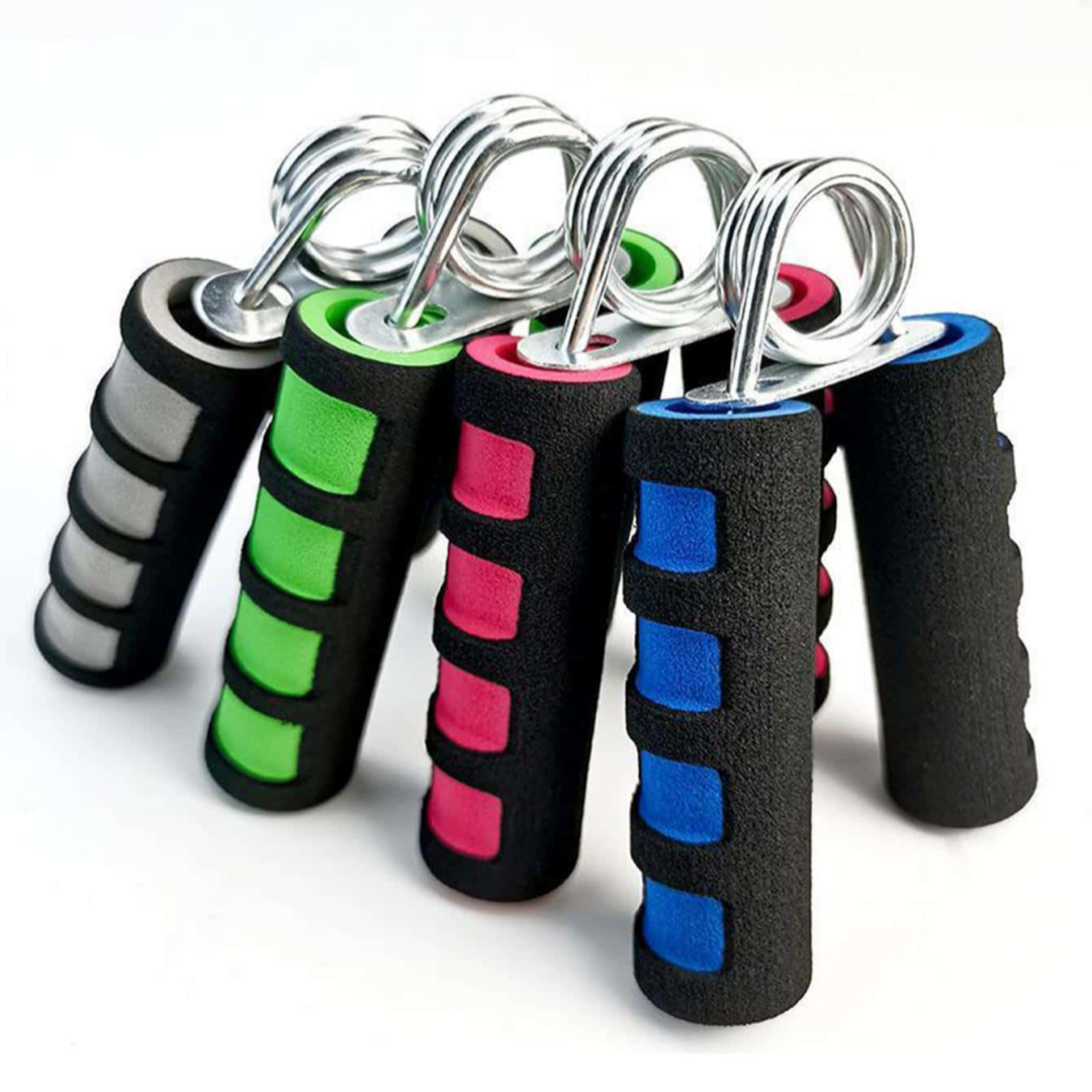 a-shaped sponge gripper for men's arm strength fitness, two-color hand trainer, sweat-absorbent equipment