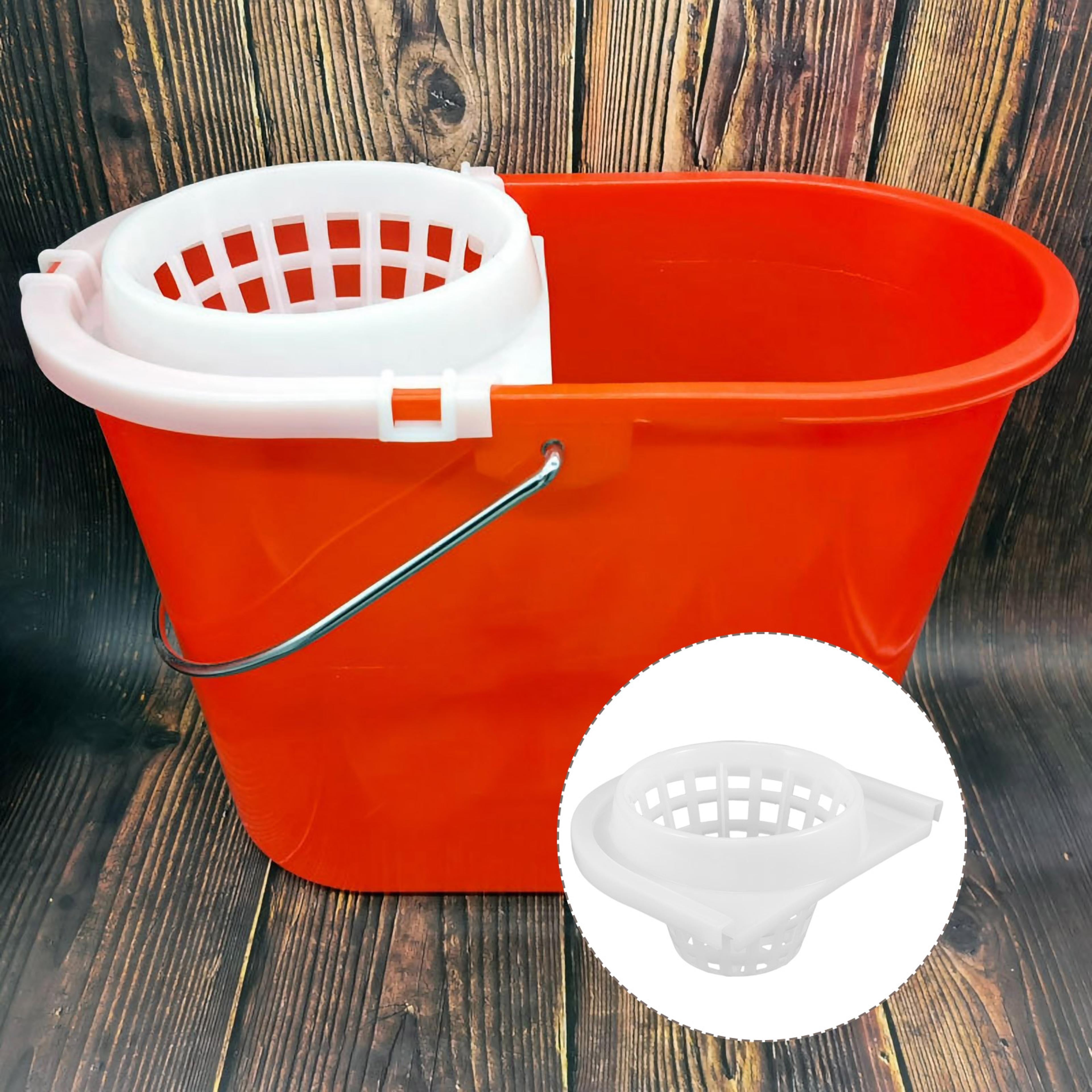 mop bucket basket replacement, water squeezing cleaning bucket drain, mopping basket filter drainage