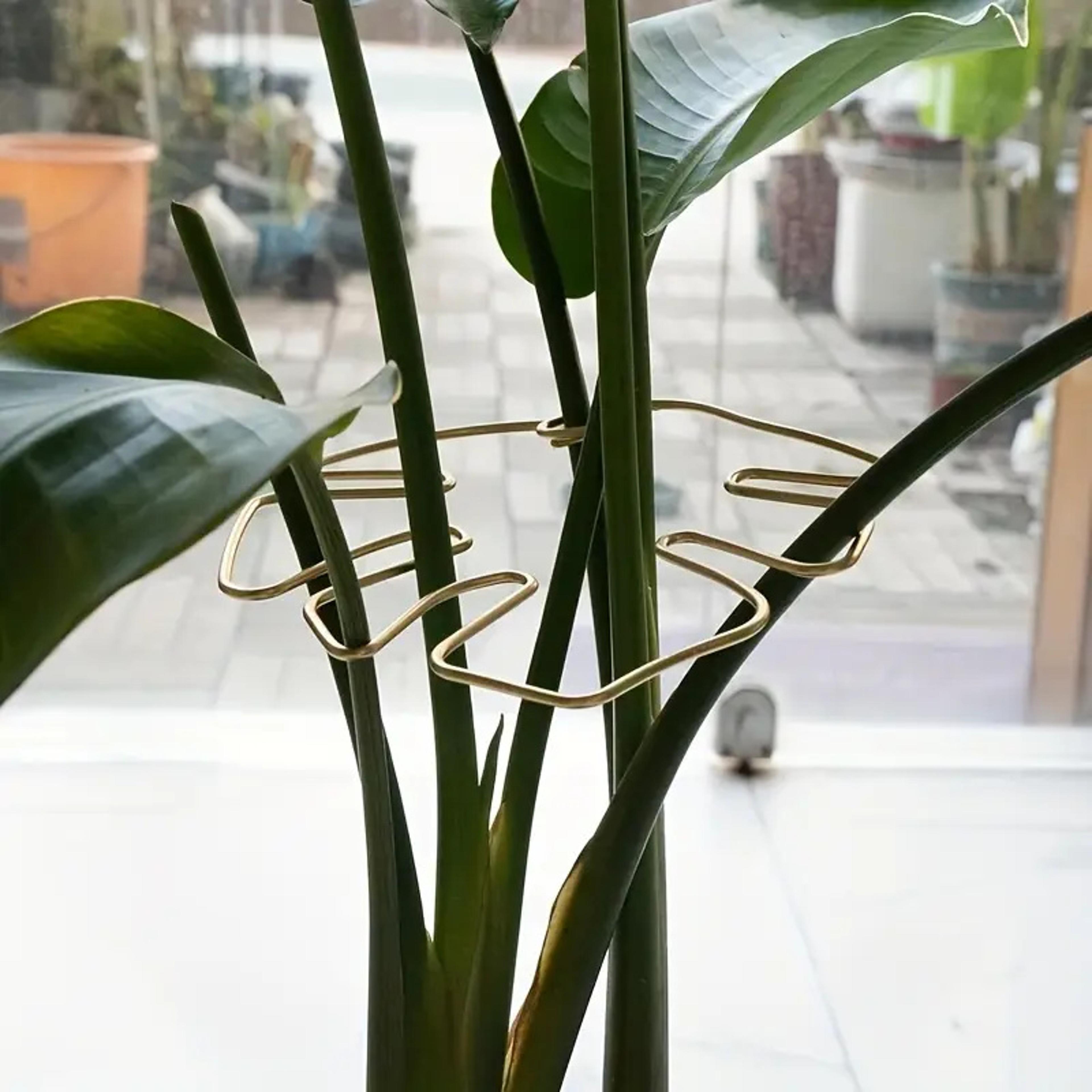iron hooks hanging plant stand, large flowerpot holder for indoor and outdoor spaces