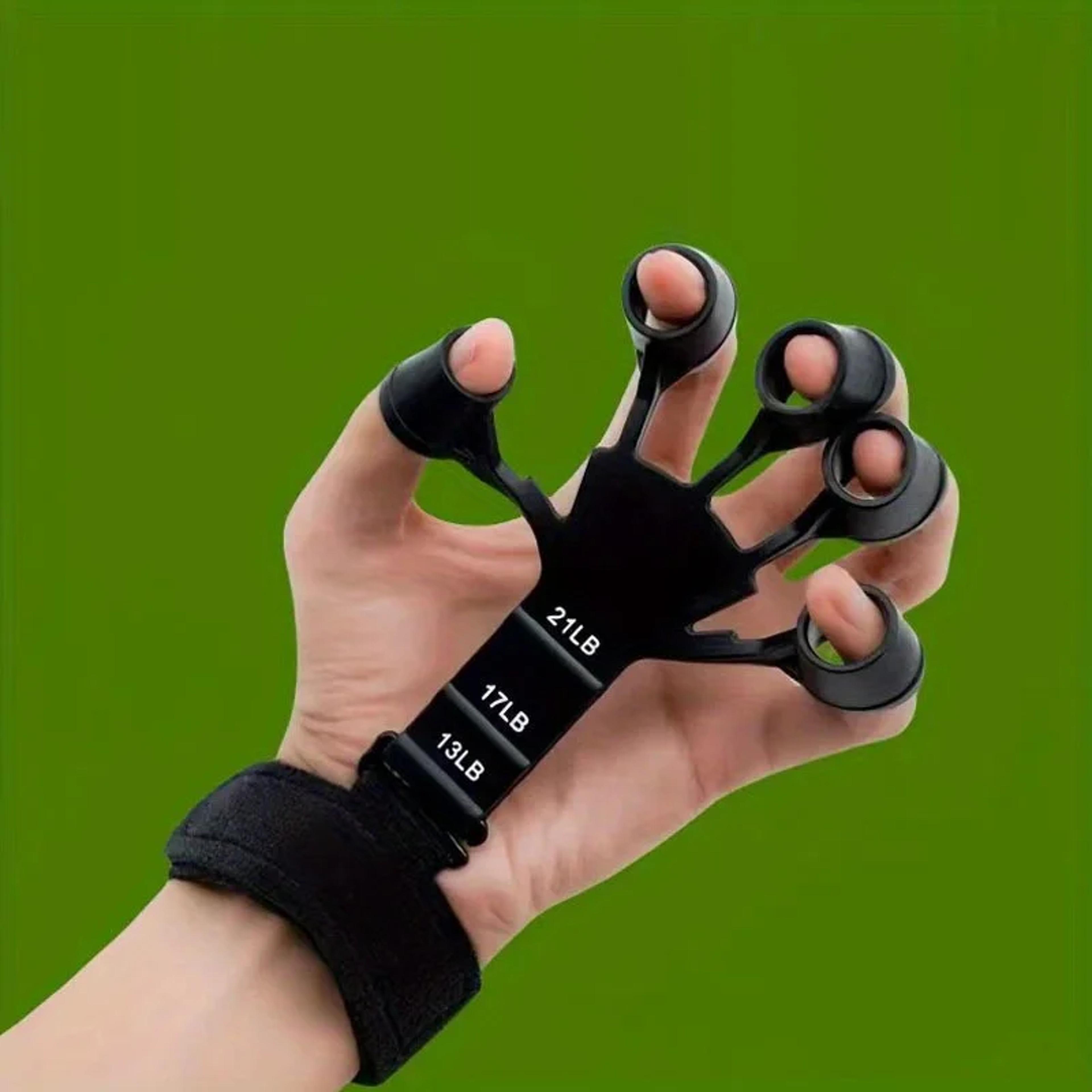 portable exercise adjustable finger grip strengthener, non slip hand trainer for basketball