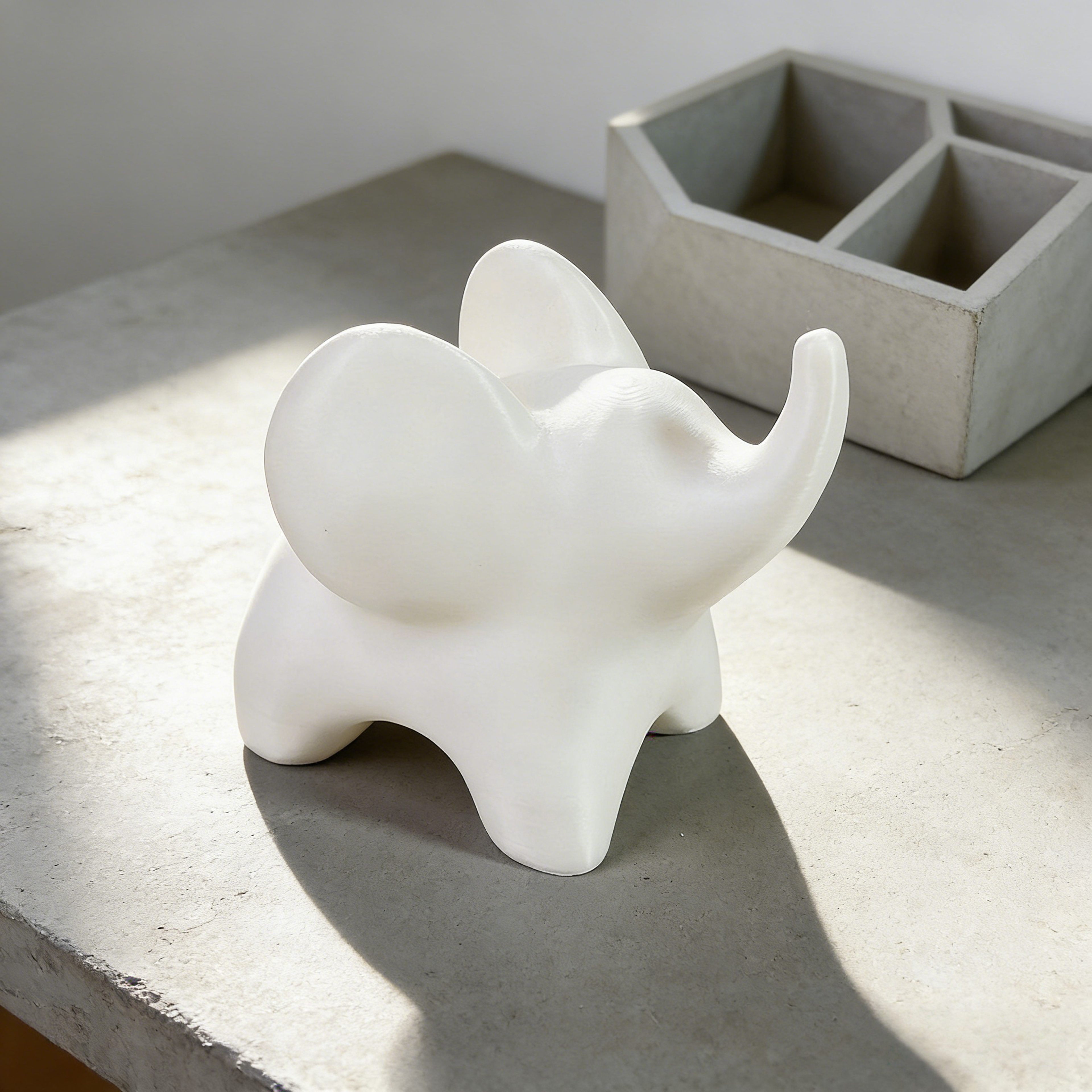 mini elephant sculpture, creative home office desk accent decor