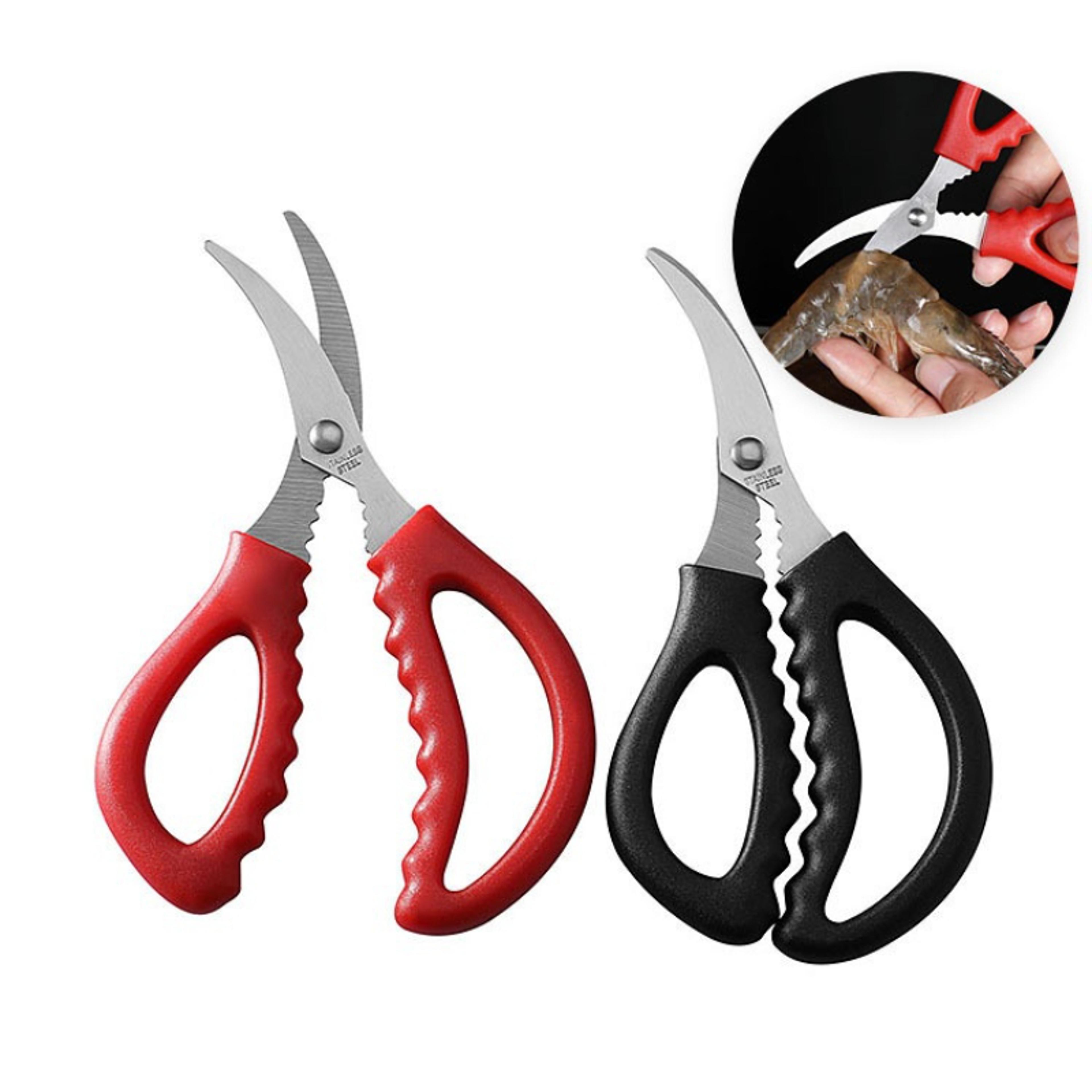 shrimp peeler kitchen scissors, seafood tools for lobster, crab, and elbow food