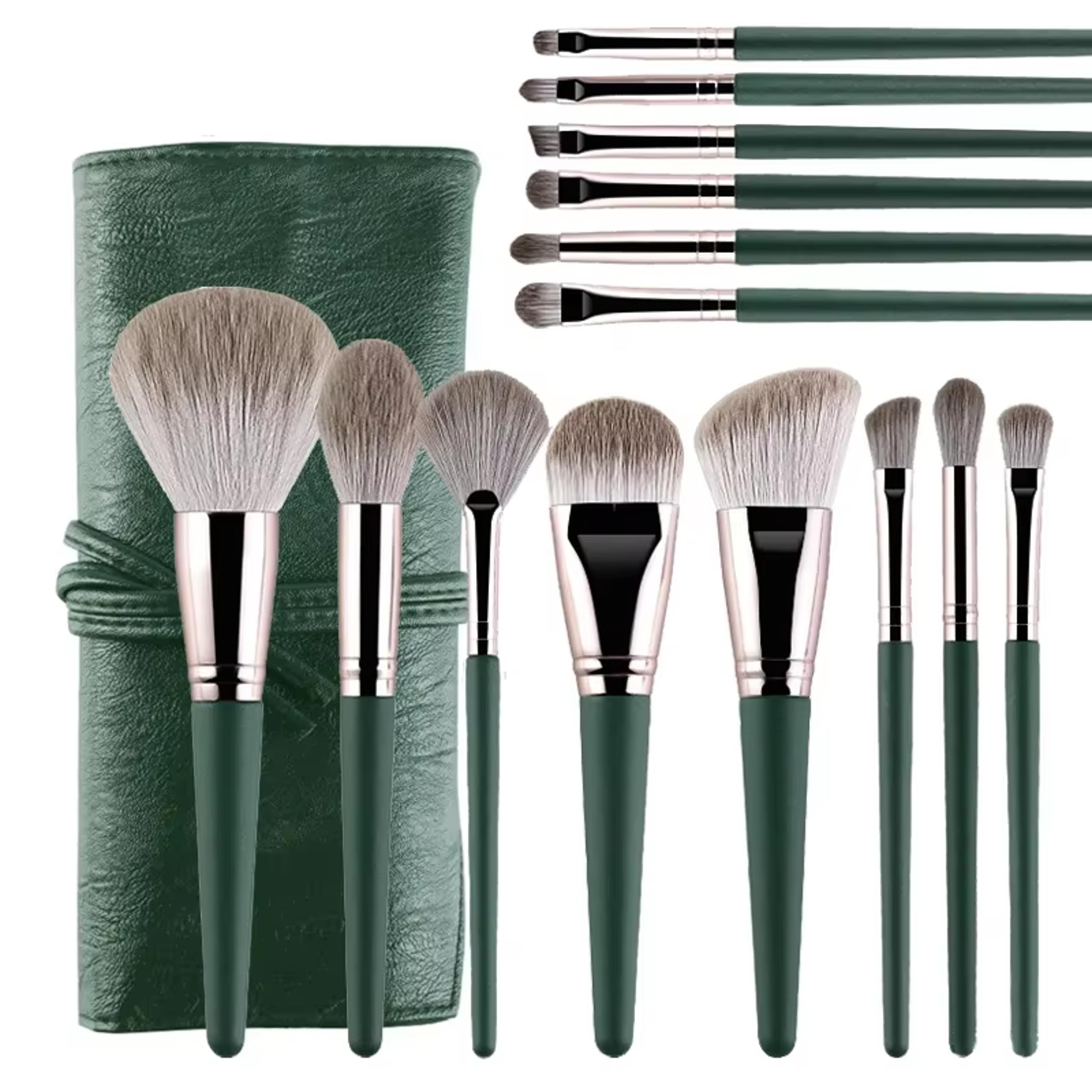 makeup brushes set for blending, foundation, blush, eye shadow, beauty tools