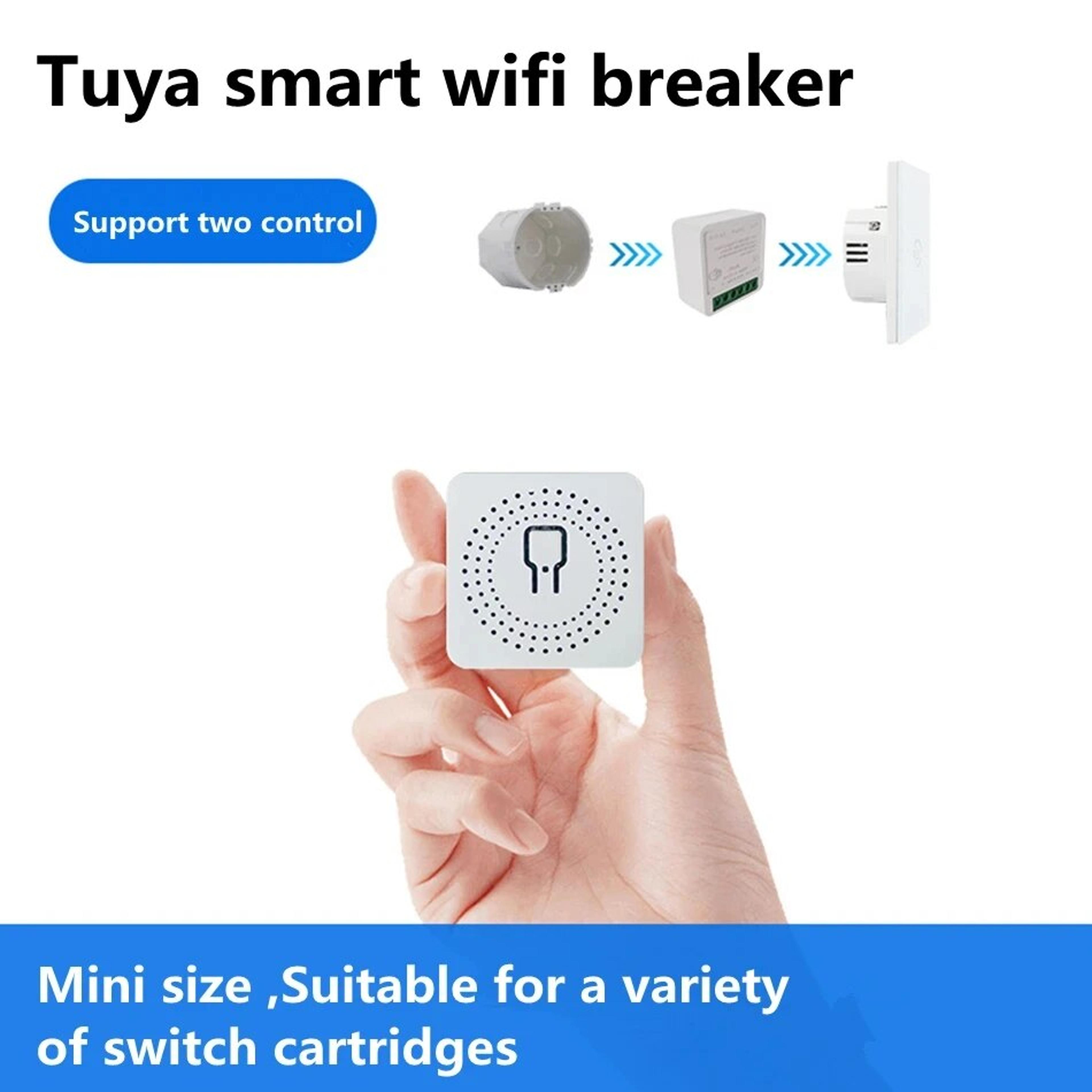 diy voice control light switch module for smart home automation with tuya, alexa & google home integration