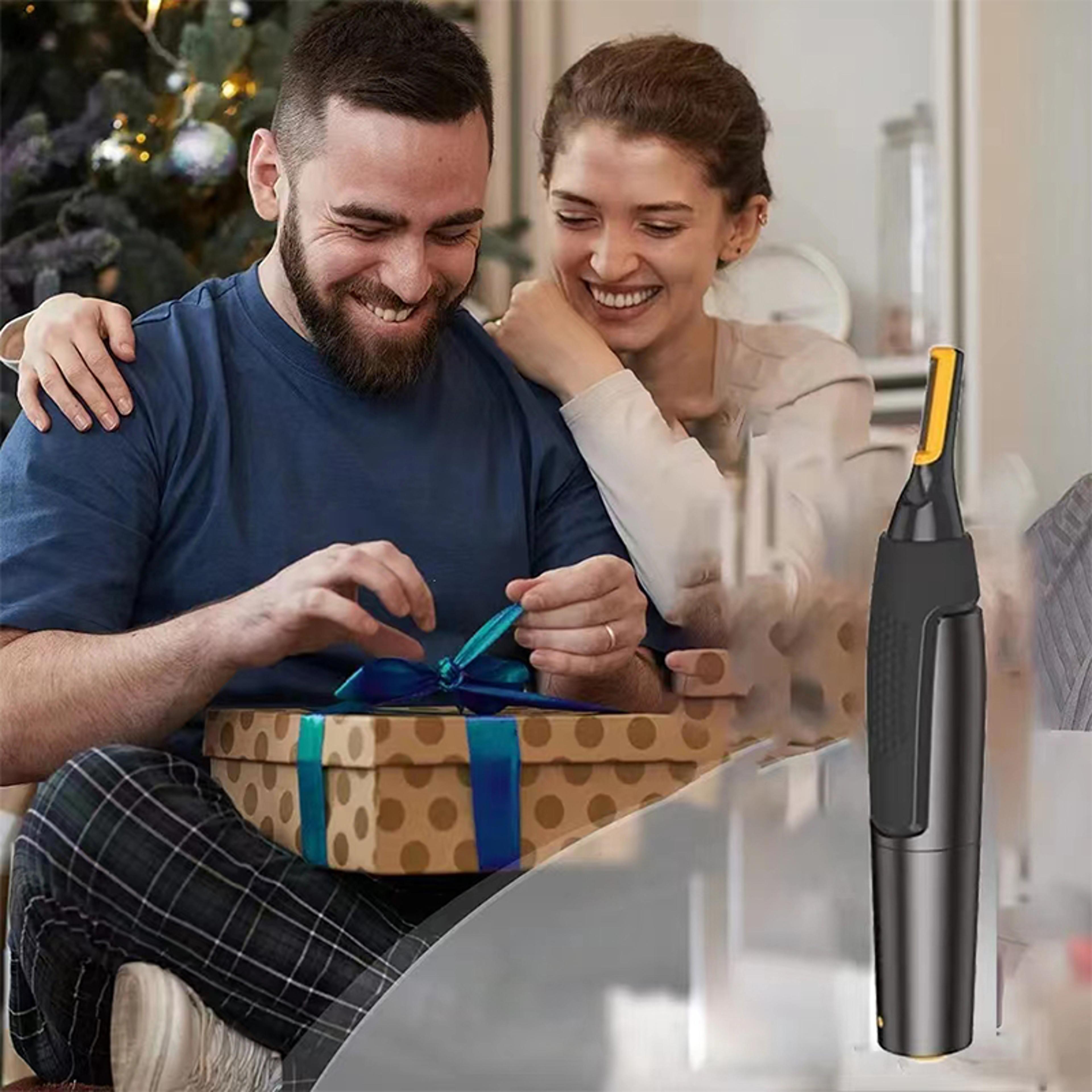 electric nose & ear hair trimmer for men waterproof & safe, ultra thin precision trimmer