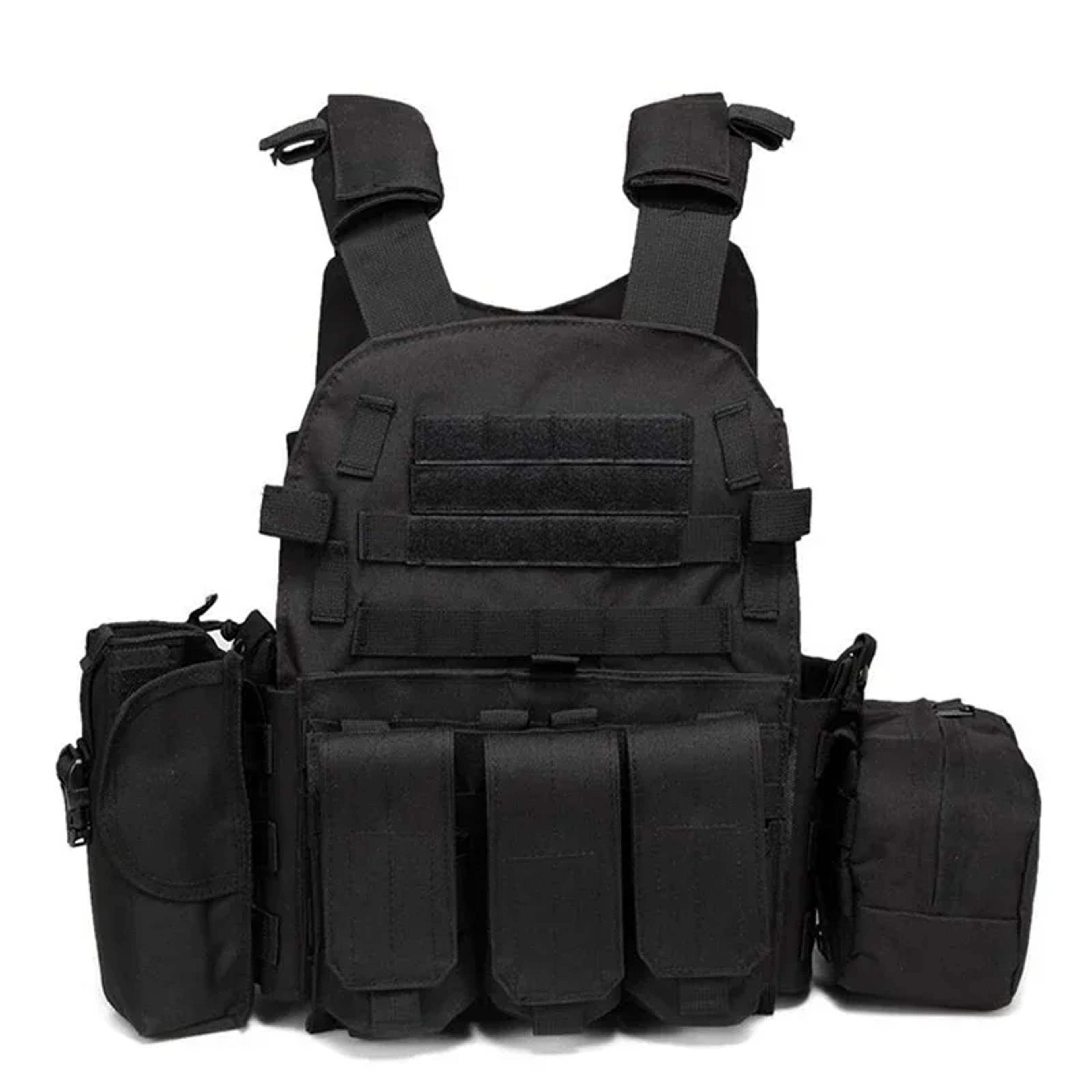 tactical plate carrier vest premium molle body armor for hunting, airsoft, and wargames