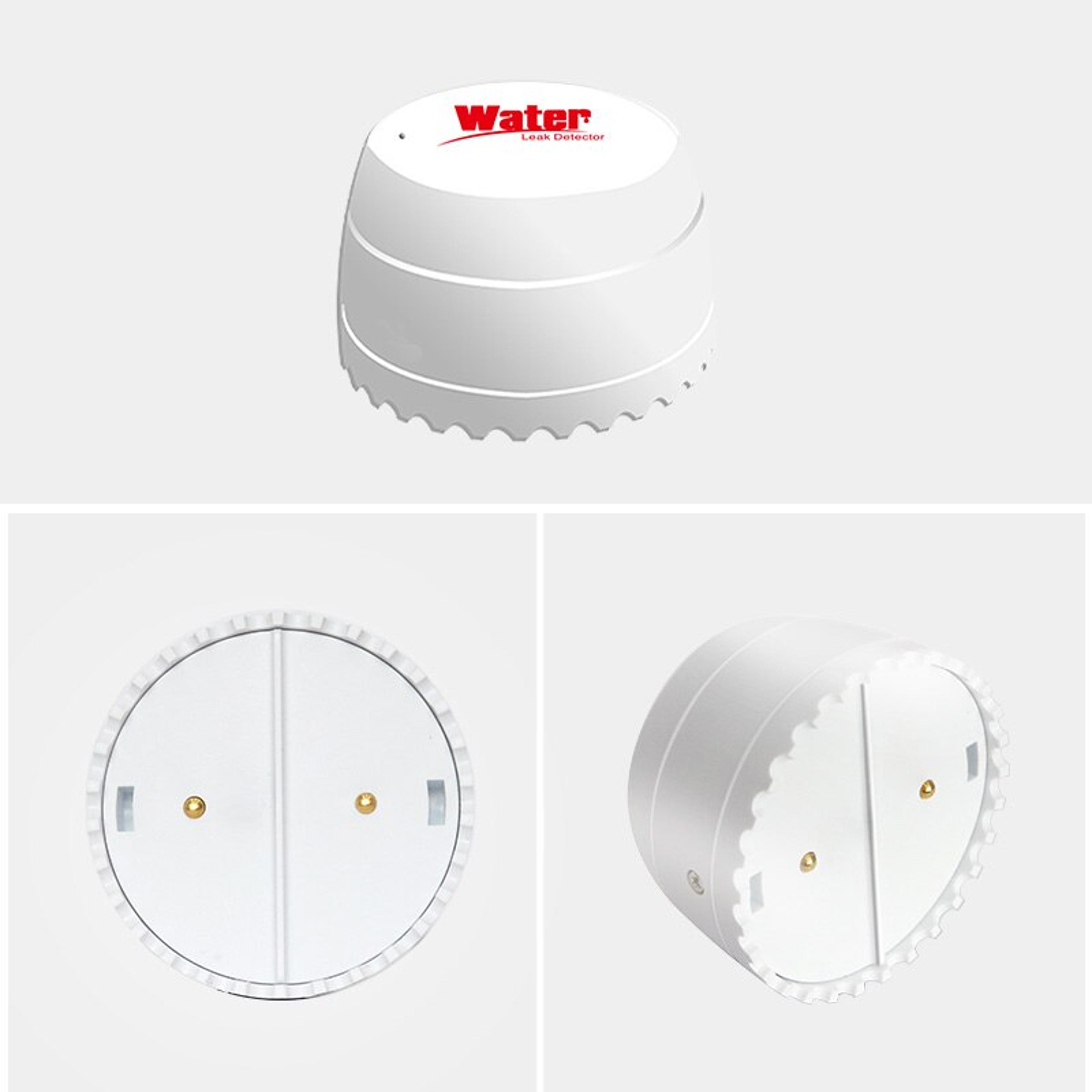 smart water leak detector flood sensor with app remote monitoring | flood alert & overflow security for alexa & google