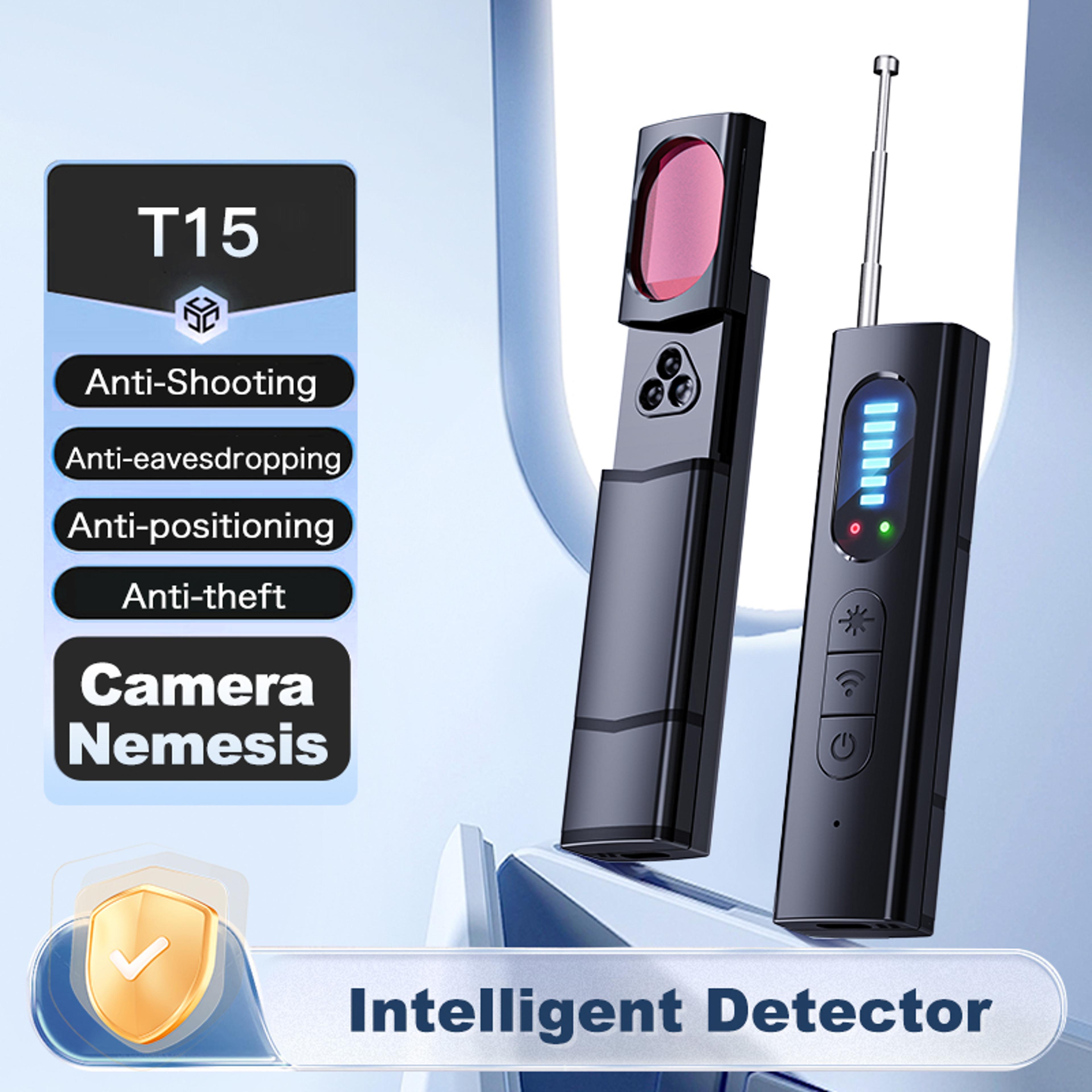 hidden camera detector - anti-spy gps tracker & listening device bug rf wireless signal scanner for security protection
