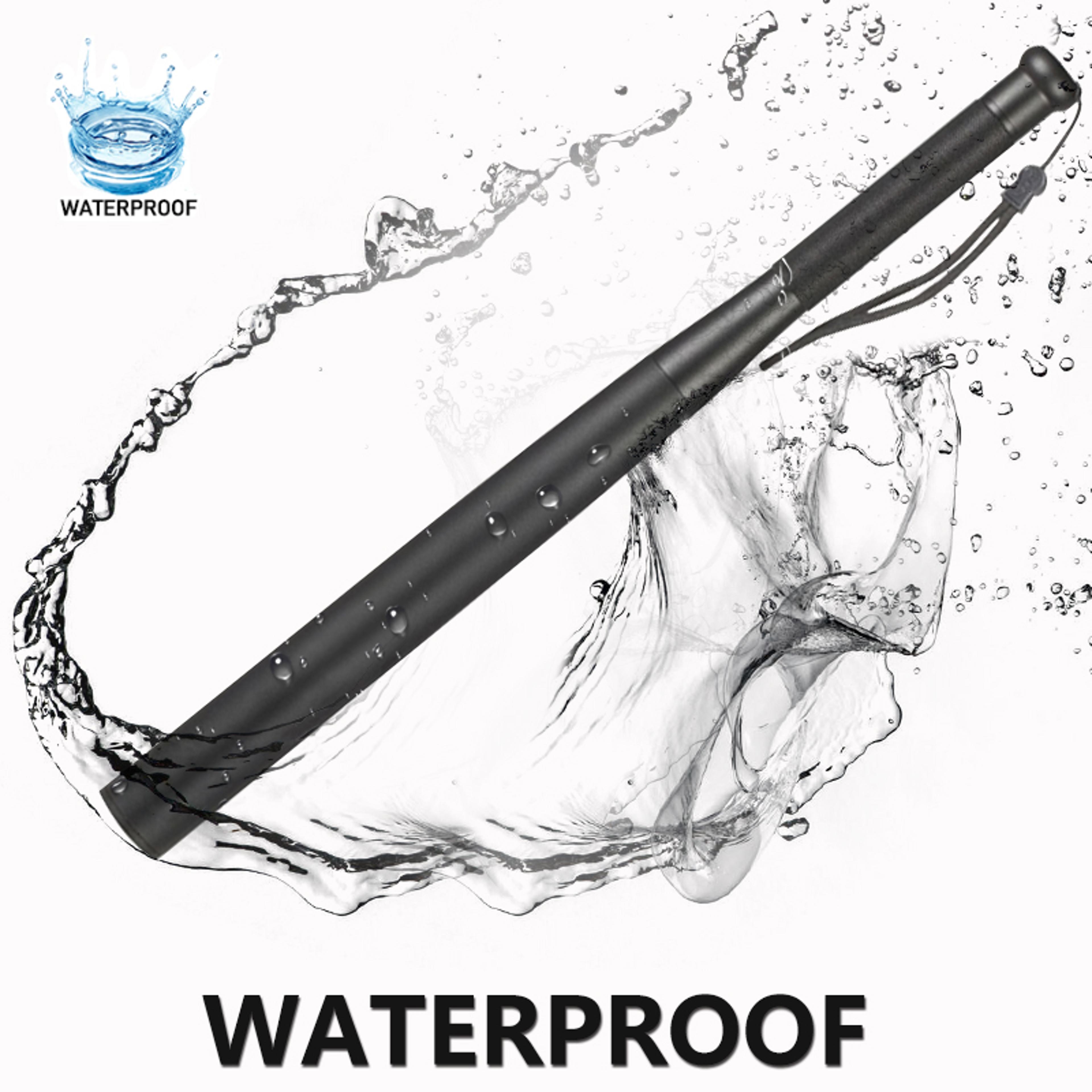 aluminium alloy baseball bat led flashlight – super bright waterproof torch for emergency self defense & outdoor use