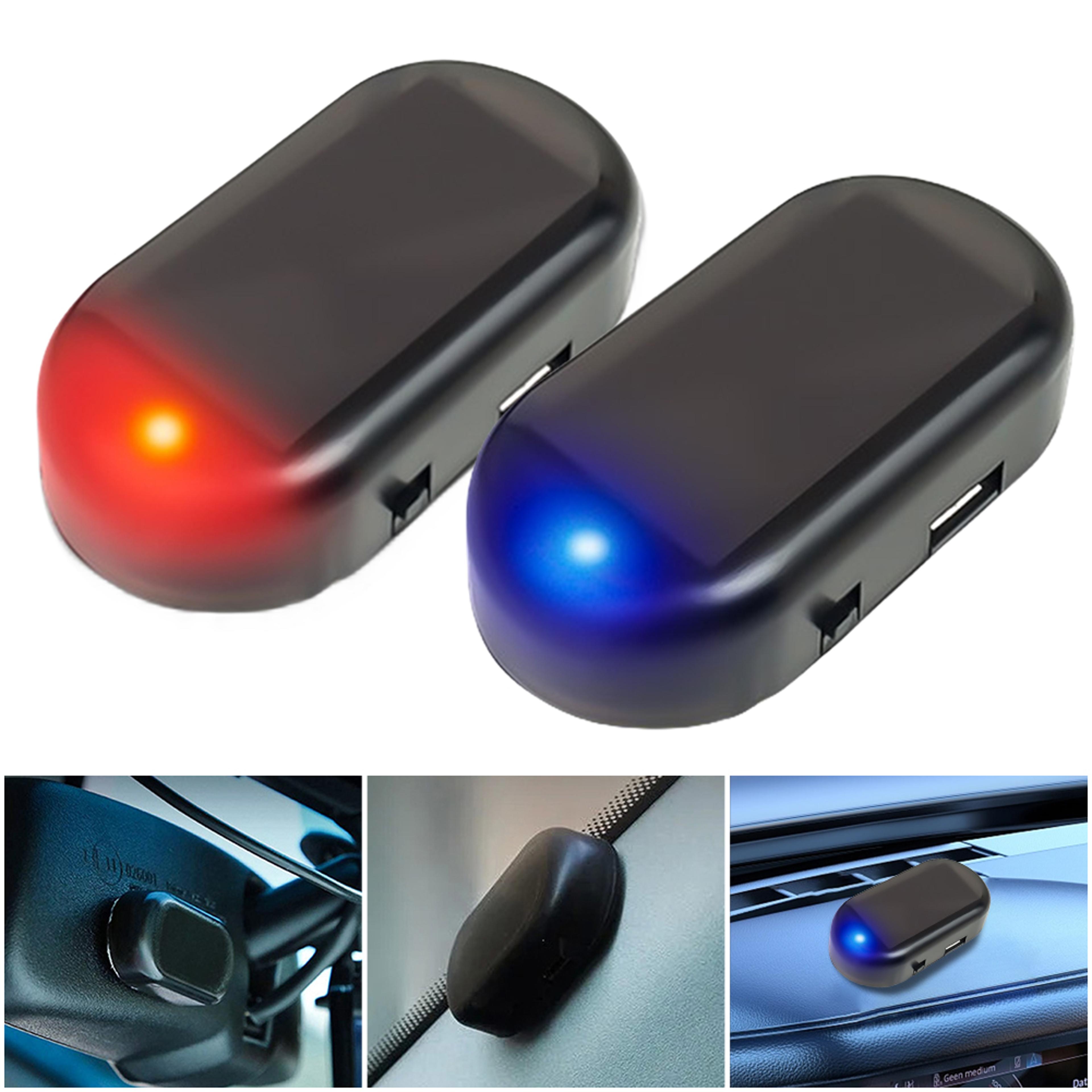 solar-powered wireless car security light anti-theft flashing signal lamp for cars